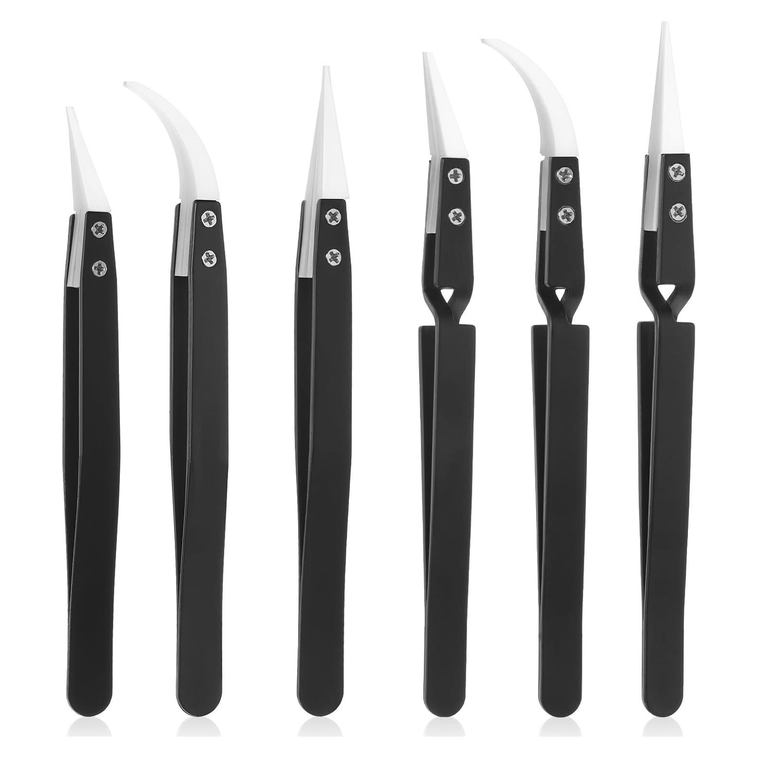 Set de 6 Pinzas Cerámicas Inversas QfwdfcTrenz para Soldadura