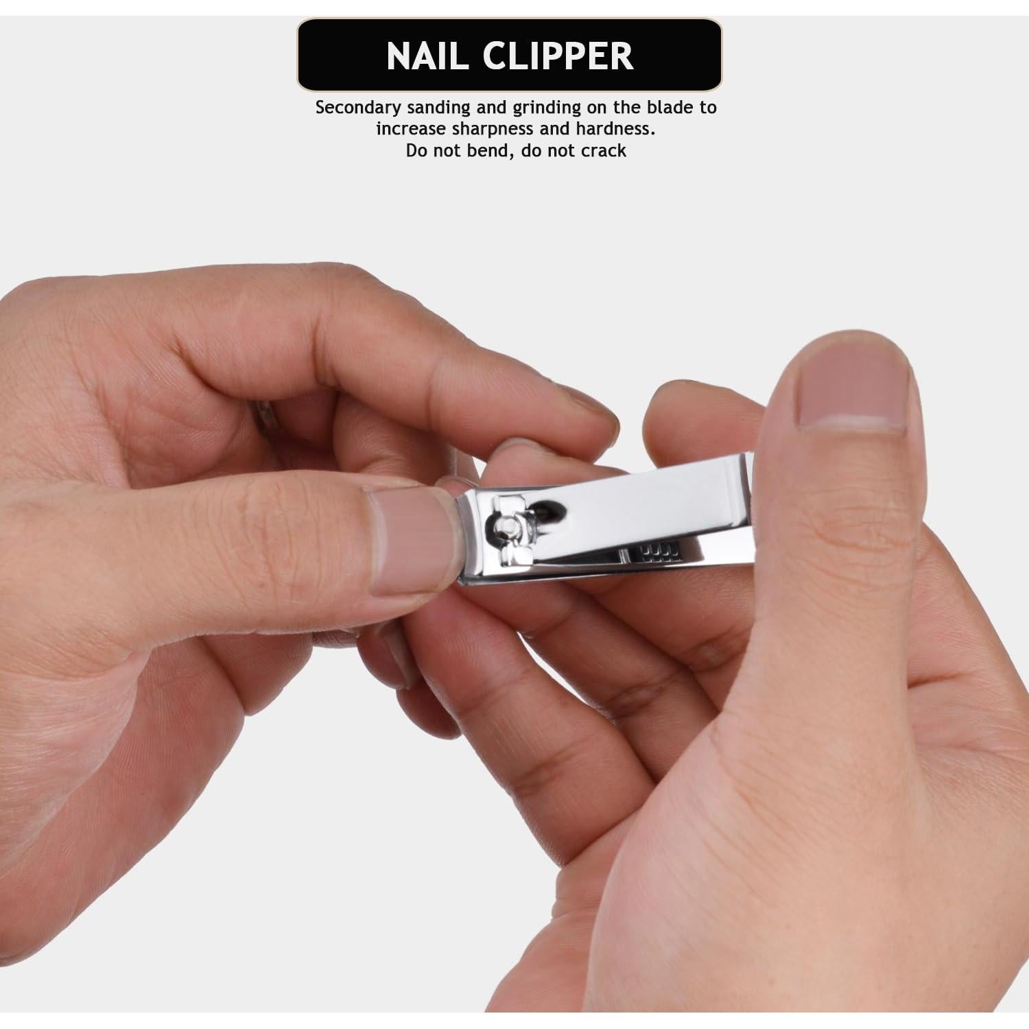 Kit de Manicura Profesional HANTEKAS 5 Piezas Acero Inoxidable