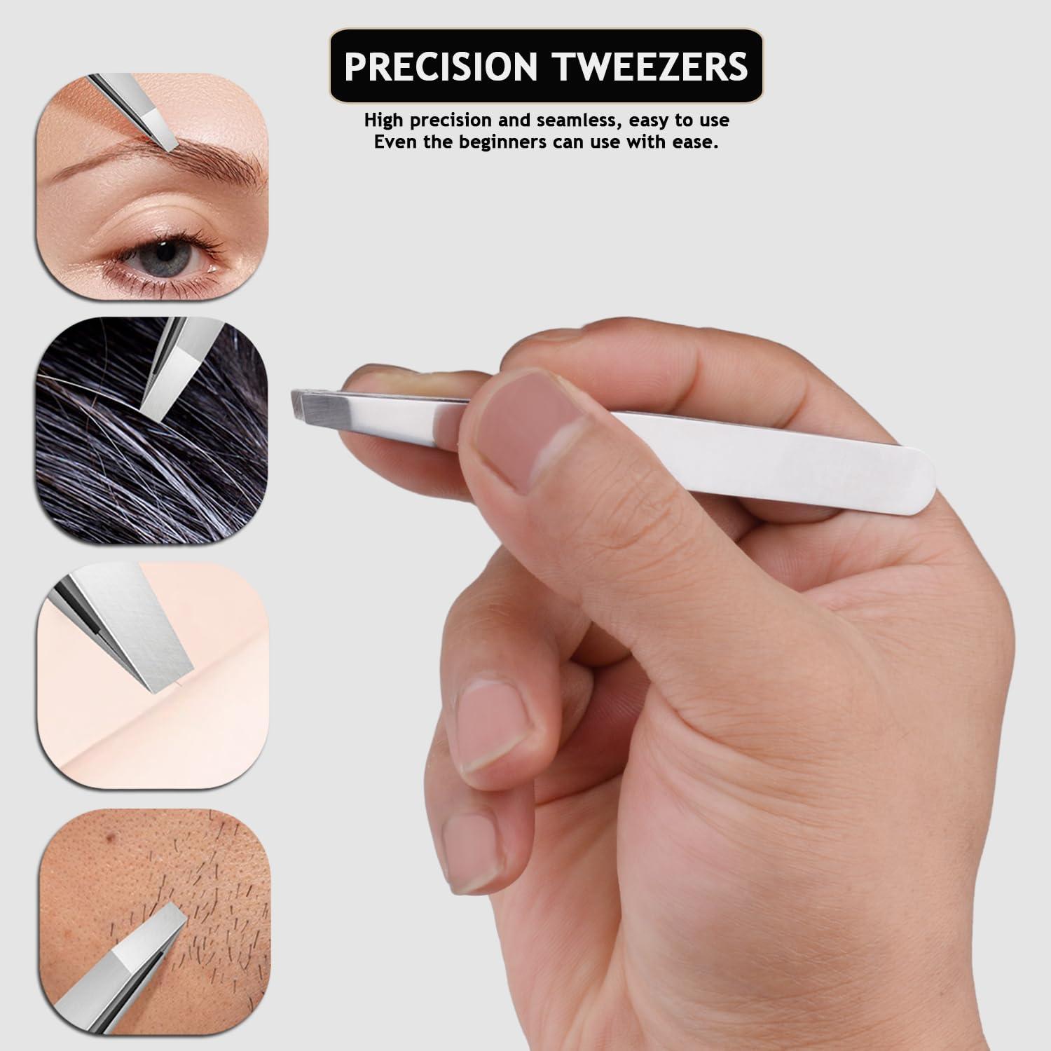 Kit de Manicura Profesional HANTEKAS 5 Piezas Acero Inoxidable