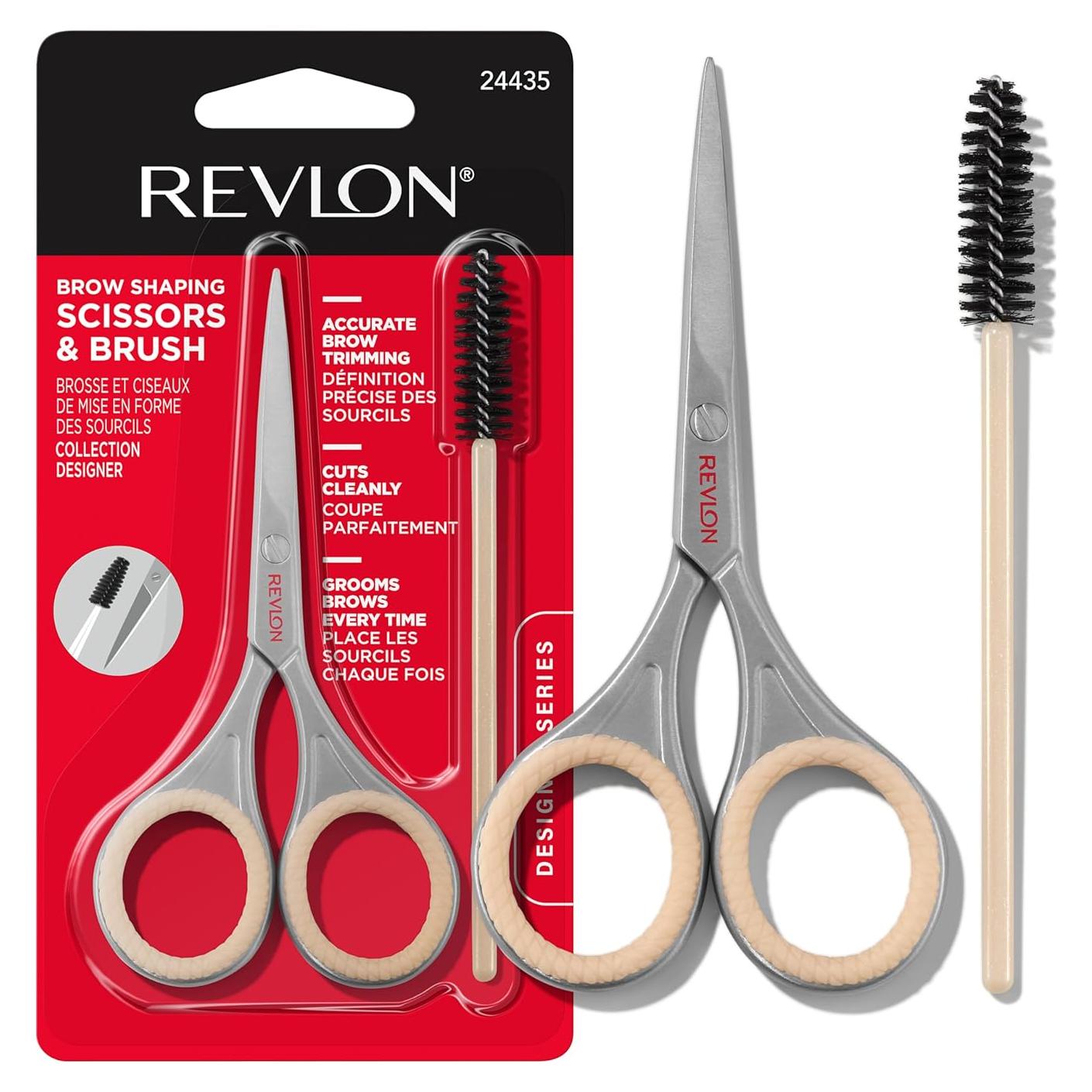 Juego de Cejas Revlon Designer con Tijeras y Cepillo Spoolie