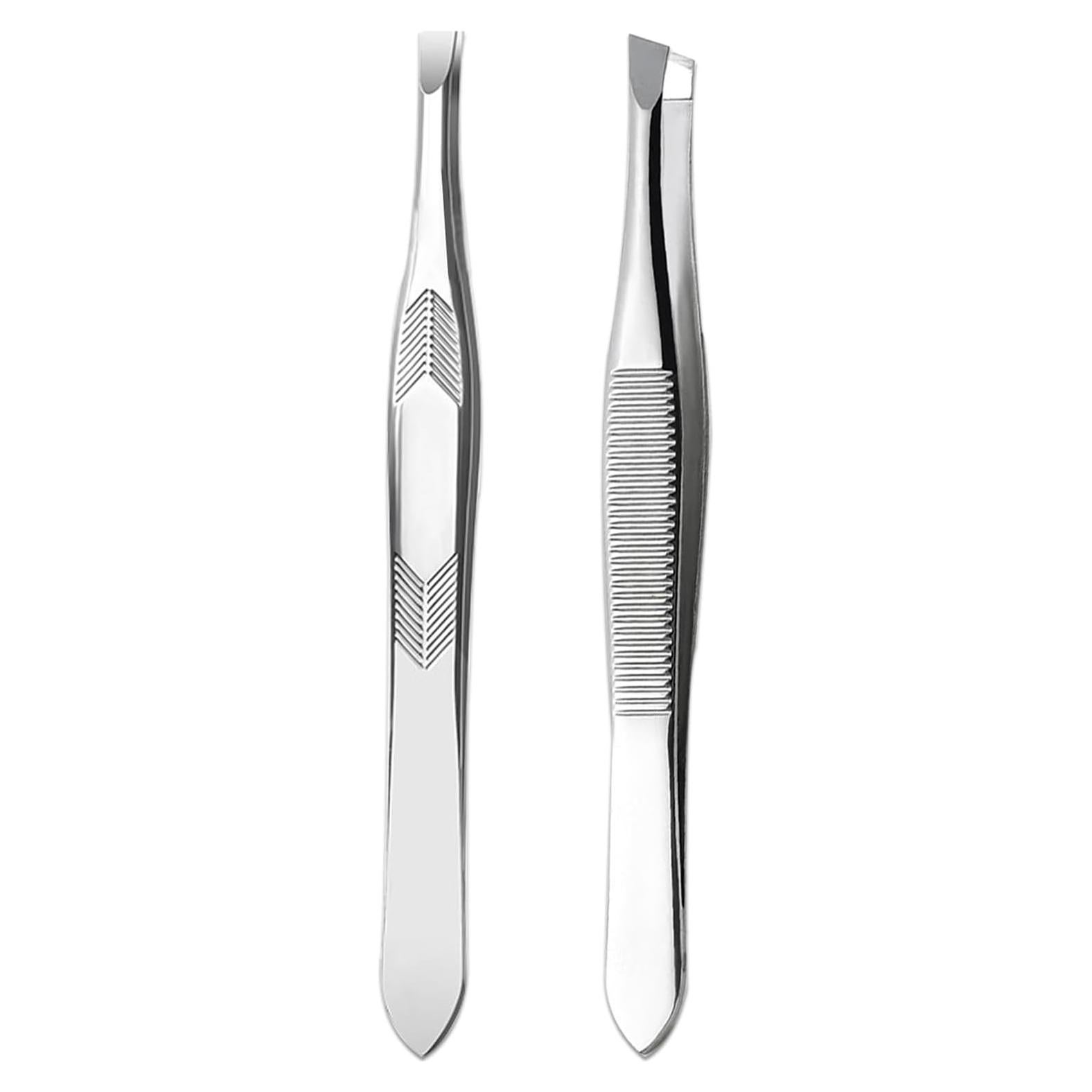 Pinzas de Acero Inoxidable Tiankohelan para Vello Facial - 2 Pcs