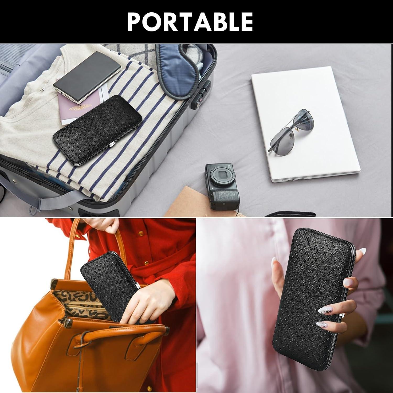 Juego de Manicura 19 en 1 Tranchou - Acero Inoxidable Negro