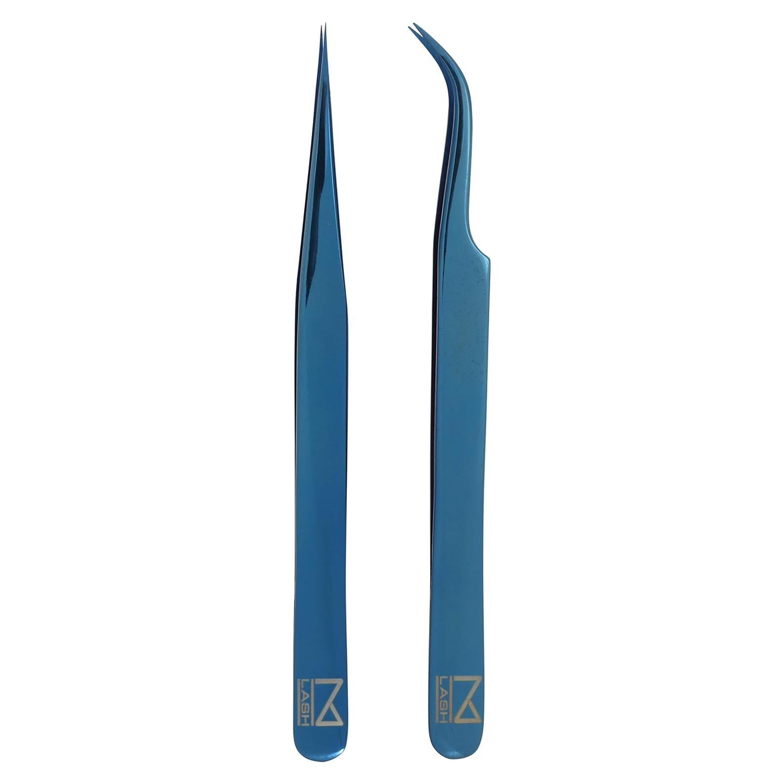 Set de Pinzas Profesionales M Lash de Acero Japonés - 2 Piezas