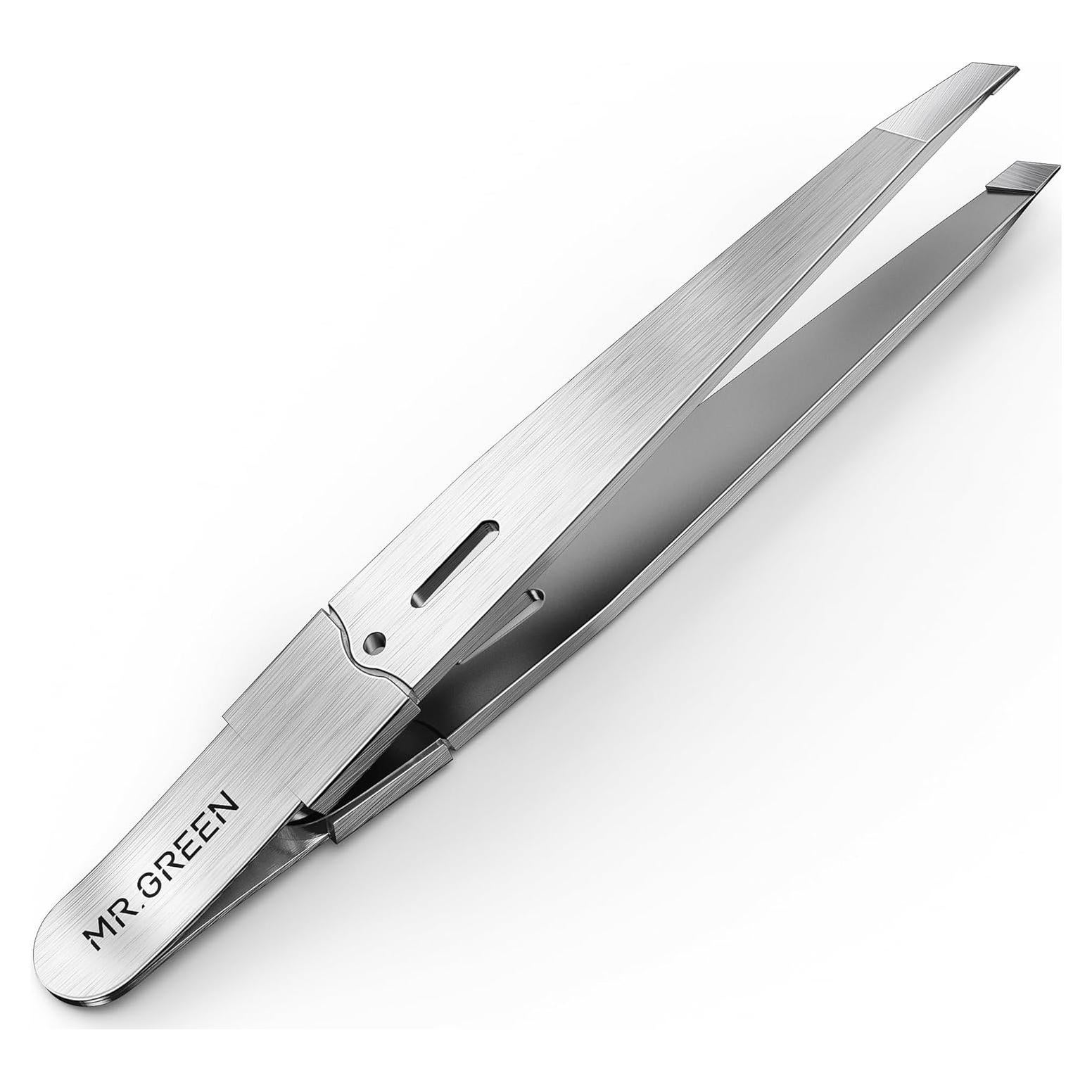Pinzas de Precisión MR.GREEN de Acero Inoxidable para Cejas