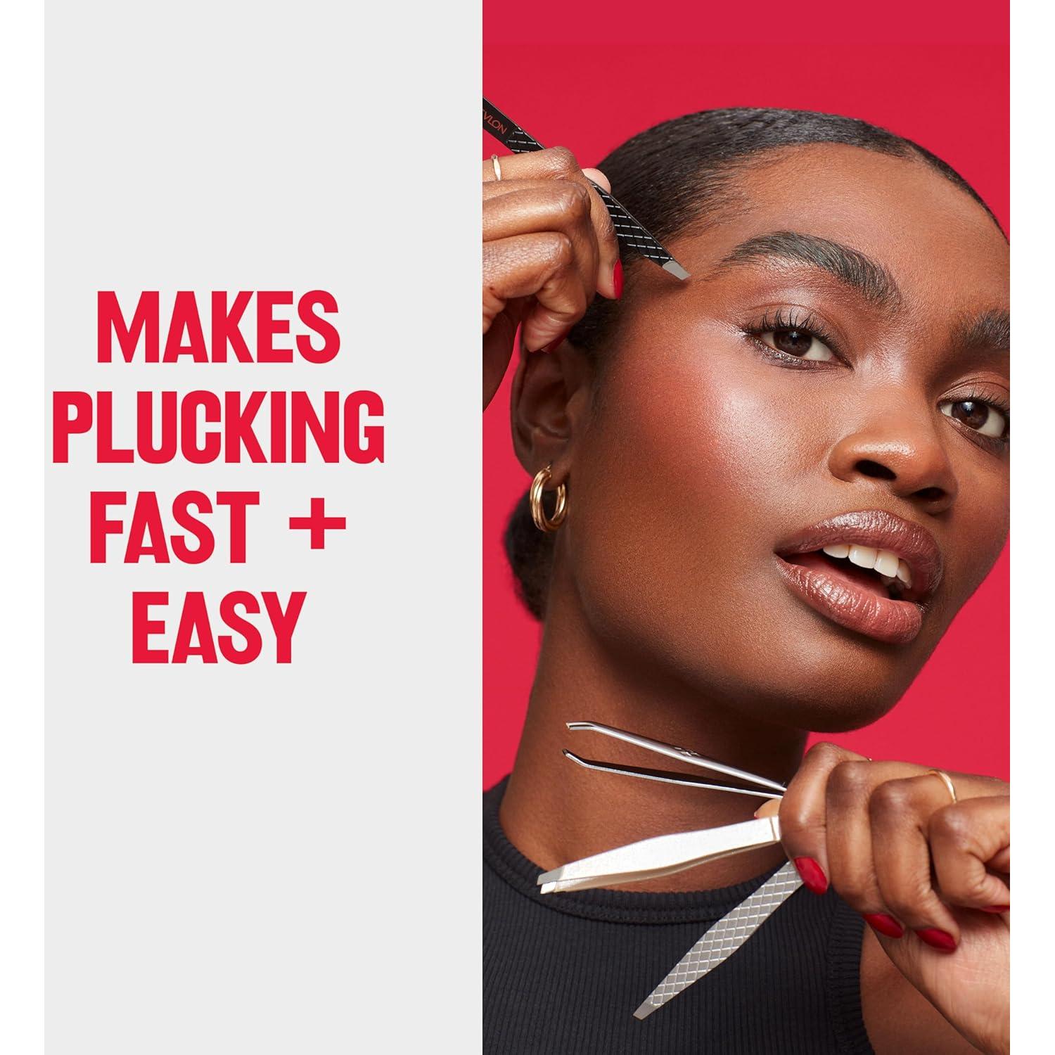 Pinzas de Depilación Revlon Punta Inclinada Acero Inoxidable