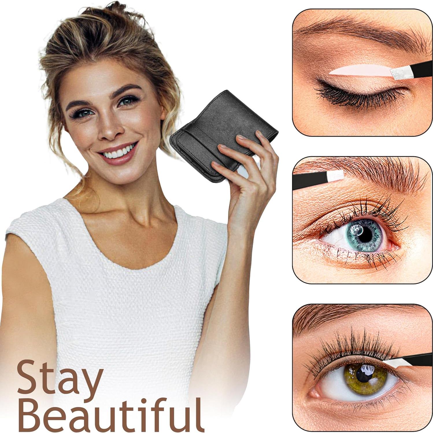 Pinzas de Acero Inoxidable Bay State Importers - Precisión para Cejas y Vello Facial