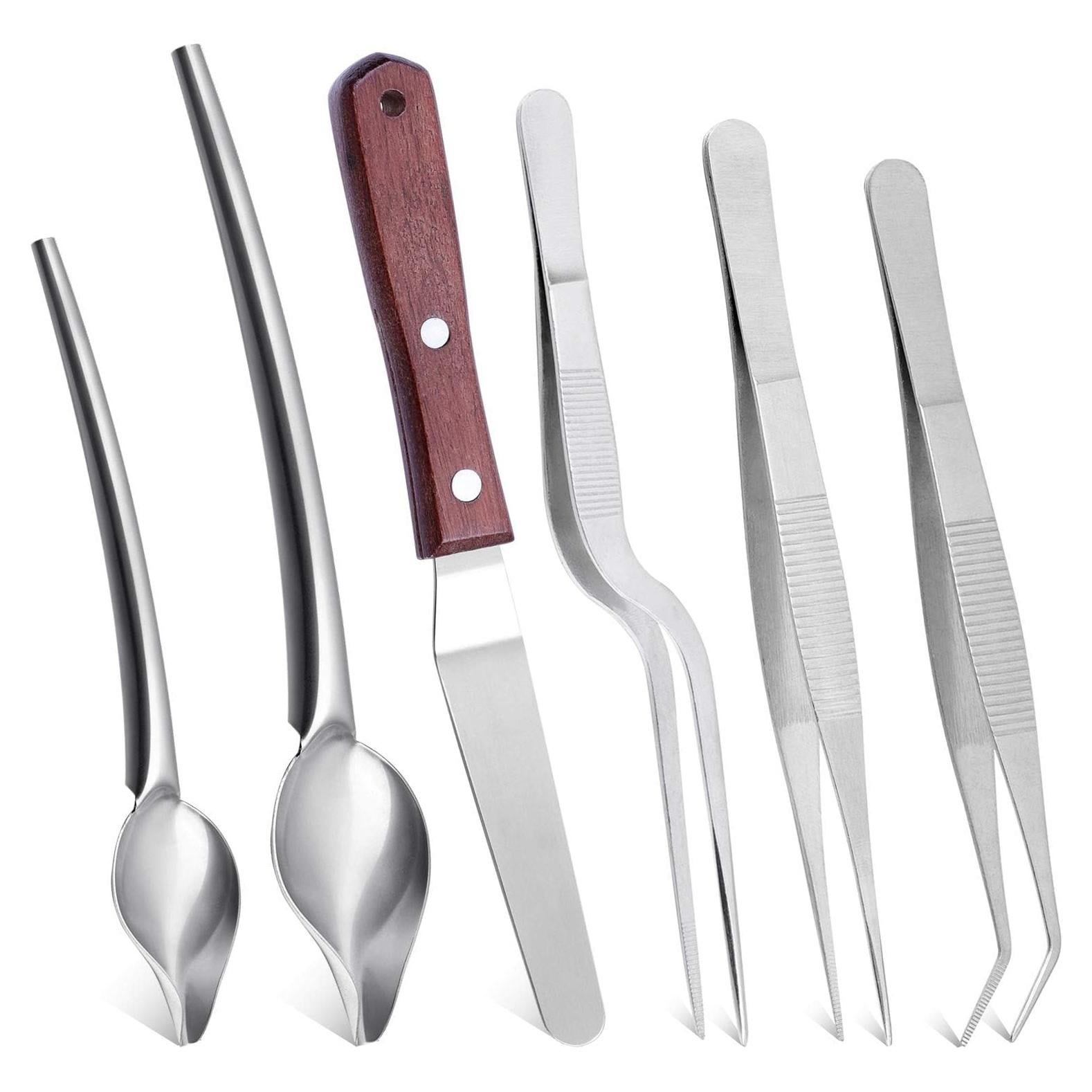 Set de Pinzas de Cocina Cridoz 6 Pcs Acero Inoxidable