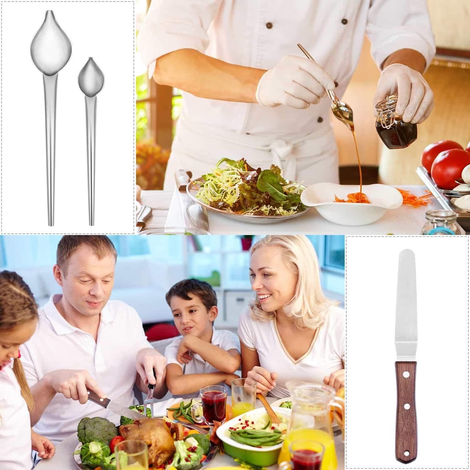 Set de Pinzas de Cocina Cridoz 6 Pcs Acero Inoxidable
