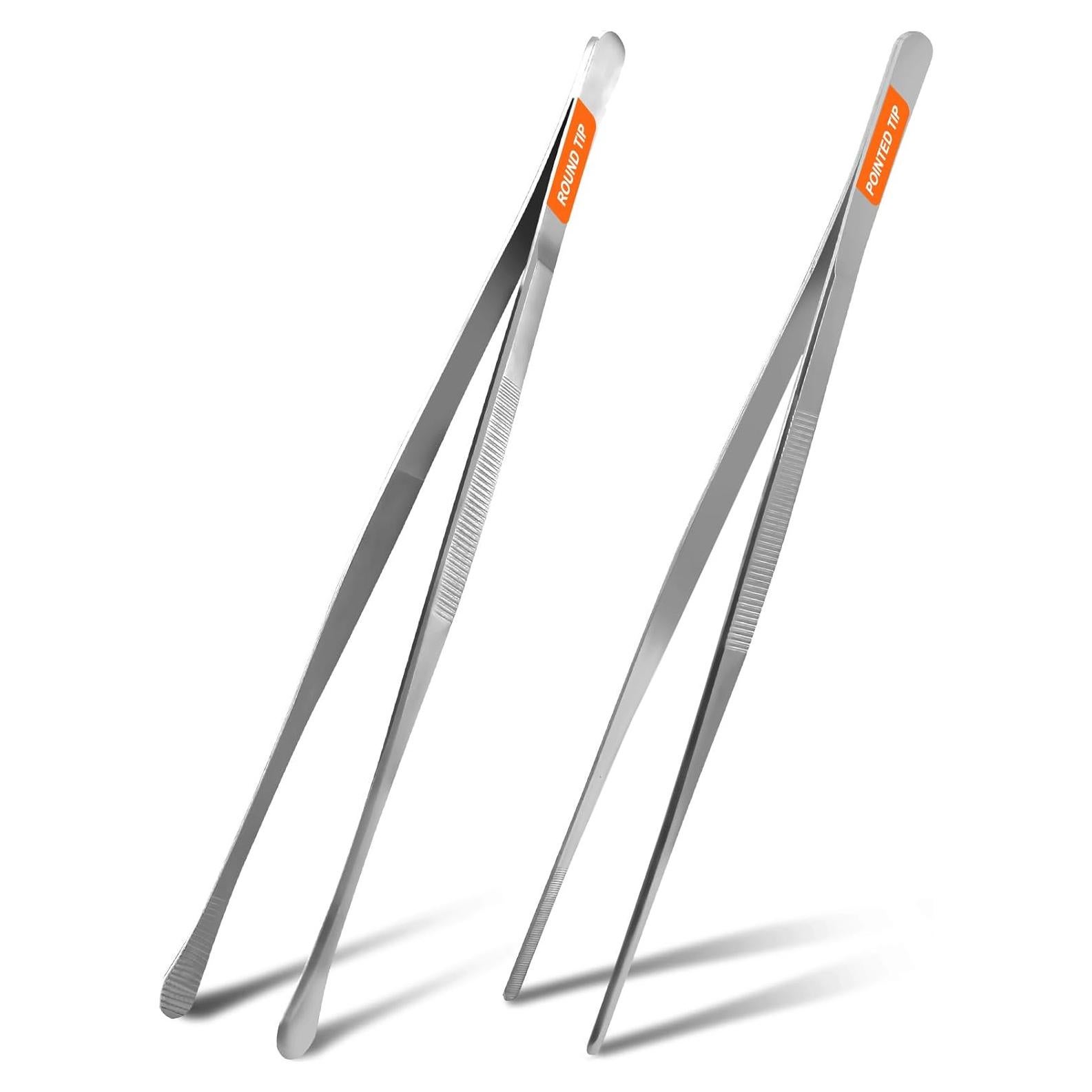 Juego de Pinzas de Cocina Achiwish 30 cm Acero Inoxidable