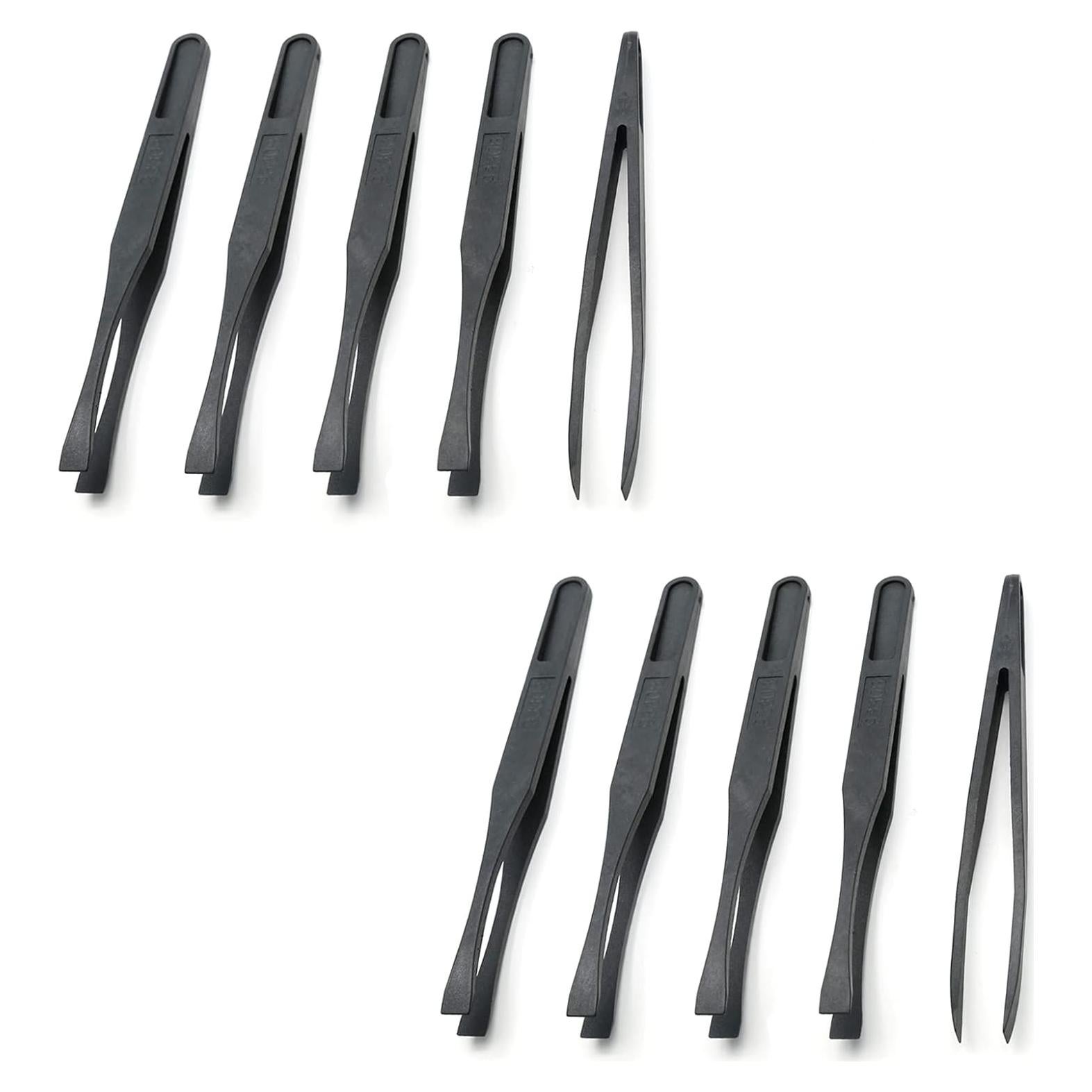 Juego de 10 Pinzas de Plástico Antiestáticas Qjaiune 117mm