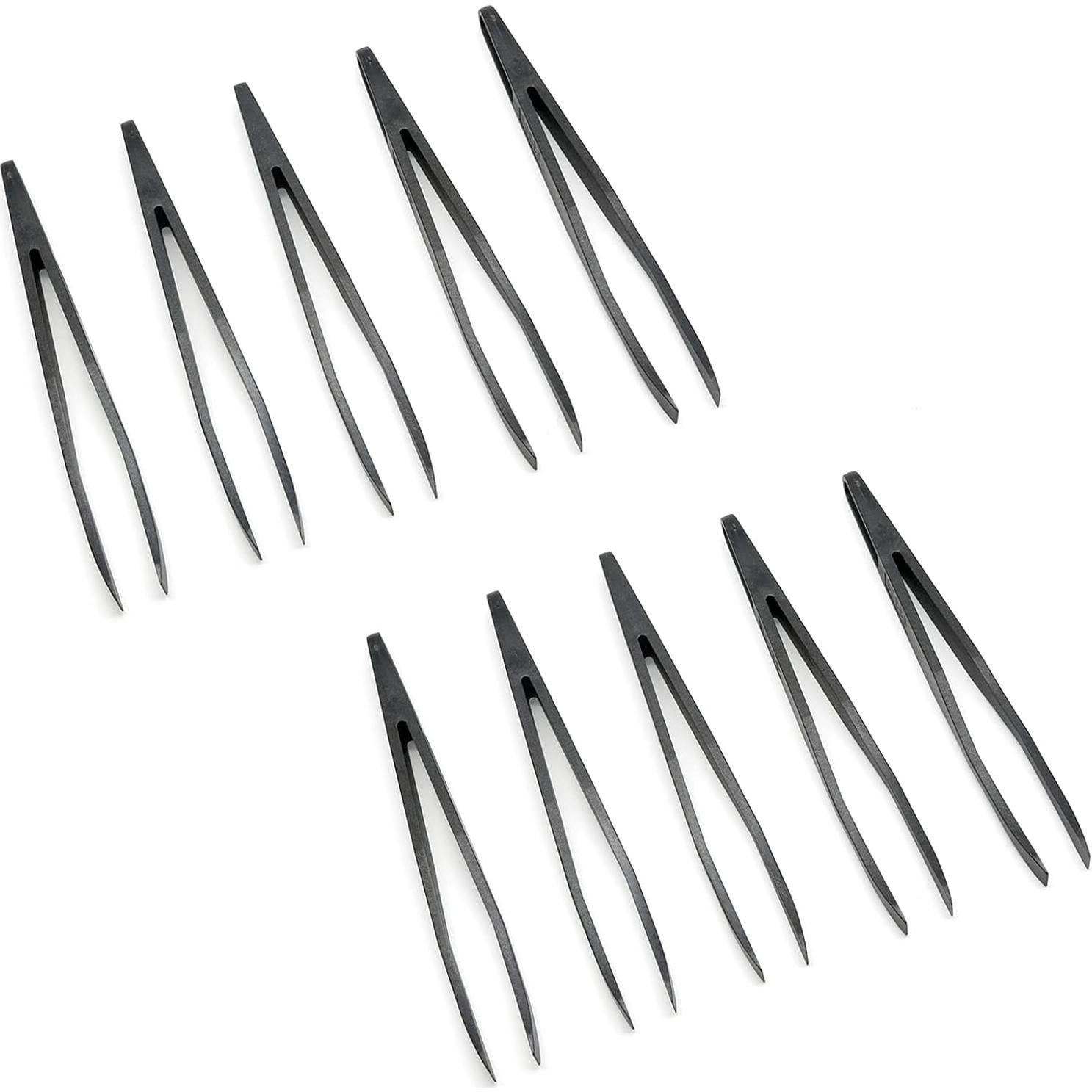 Juego de 10 Pinzas de Plástico Antiestáticas Qjaiune 117mm