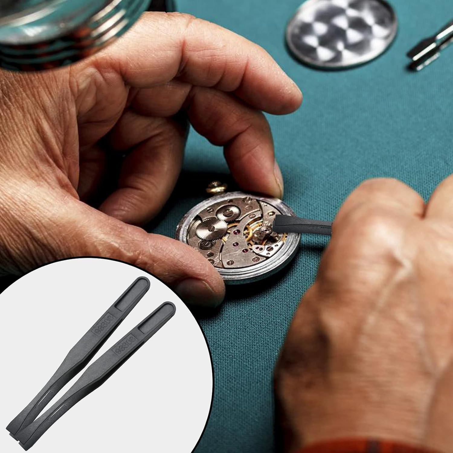 Juego de 10 Pinzas de Plástico Antiestáticas Qjaiune 117mm