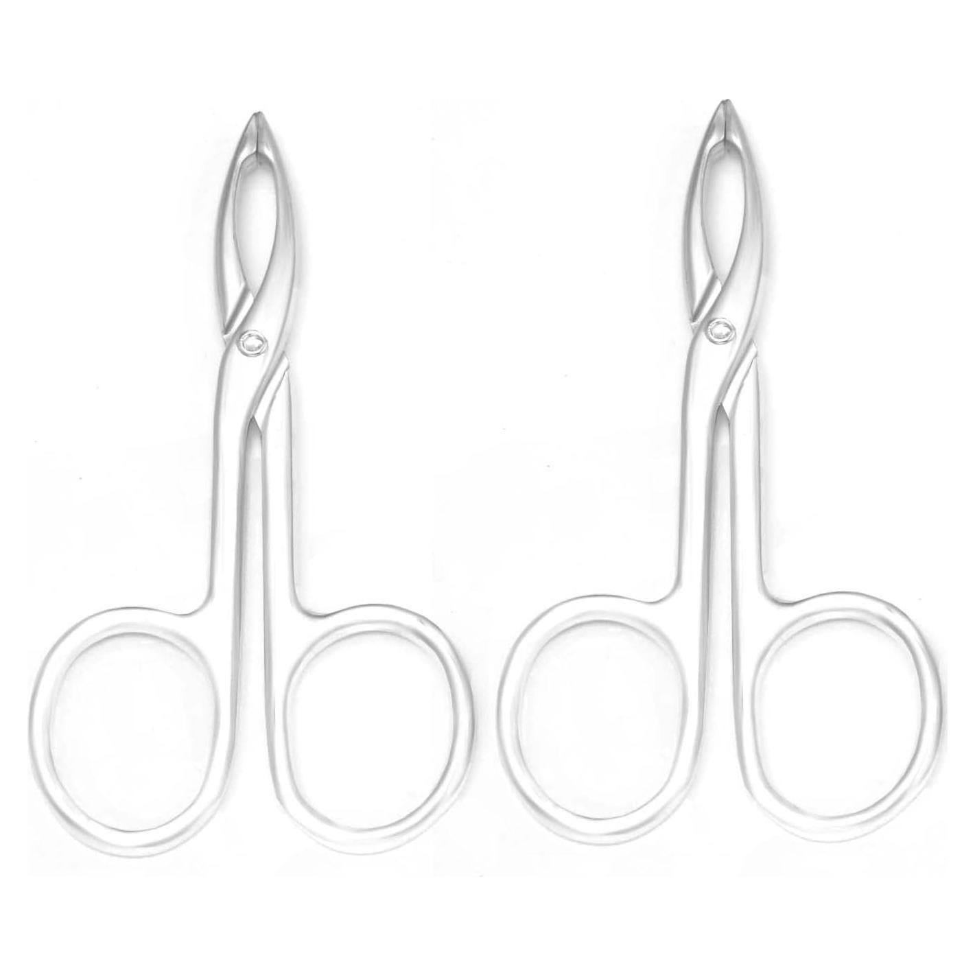 Pinzas de Cejas Motanar 2 Piezas Acero Inoxidable Plata