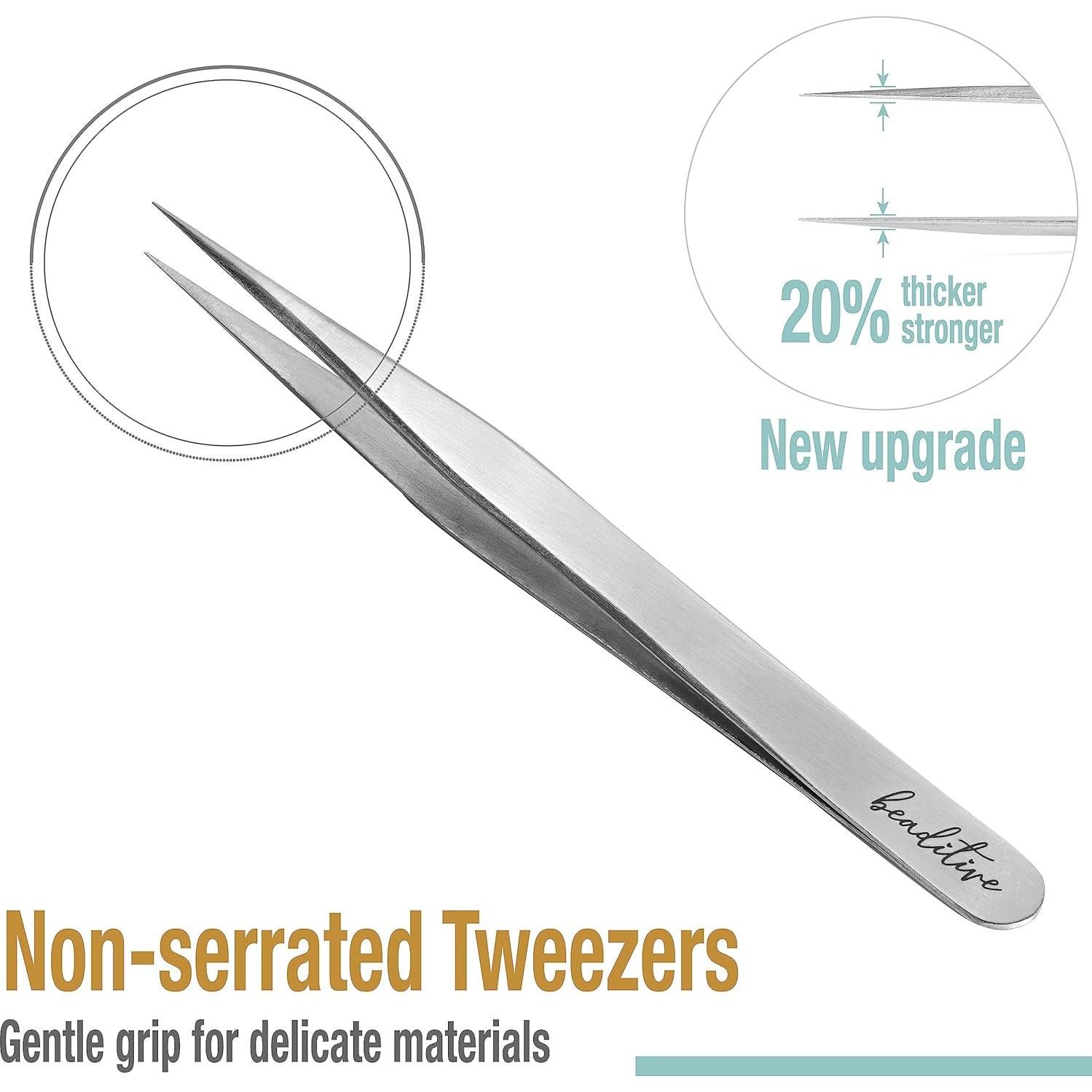 Pinzas de Alta Precisión Beaditive 3 Pack - 11.94 cm