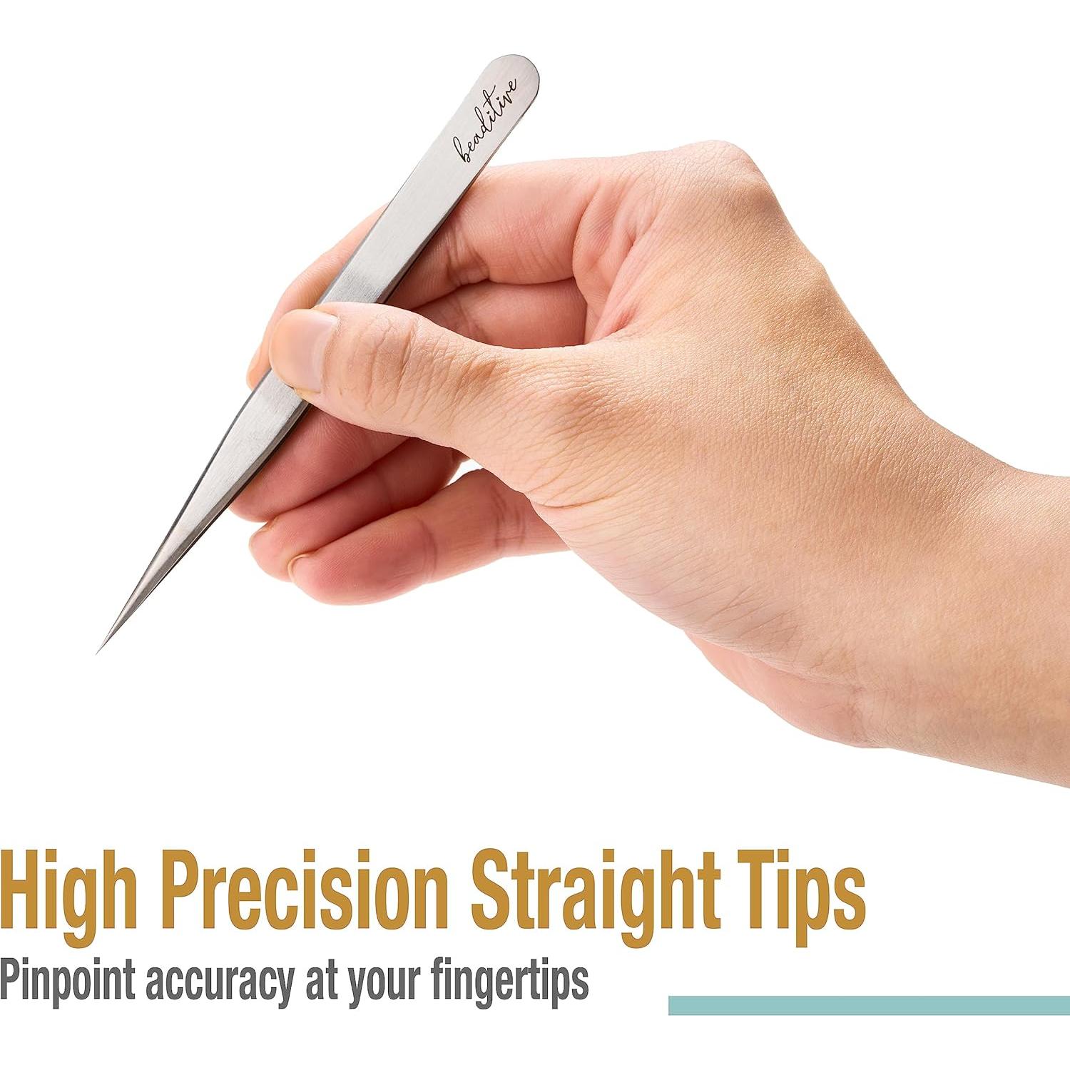 Pinzas de Alta Precisión Beaditive 3 Pack - 11.94 cm