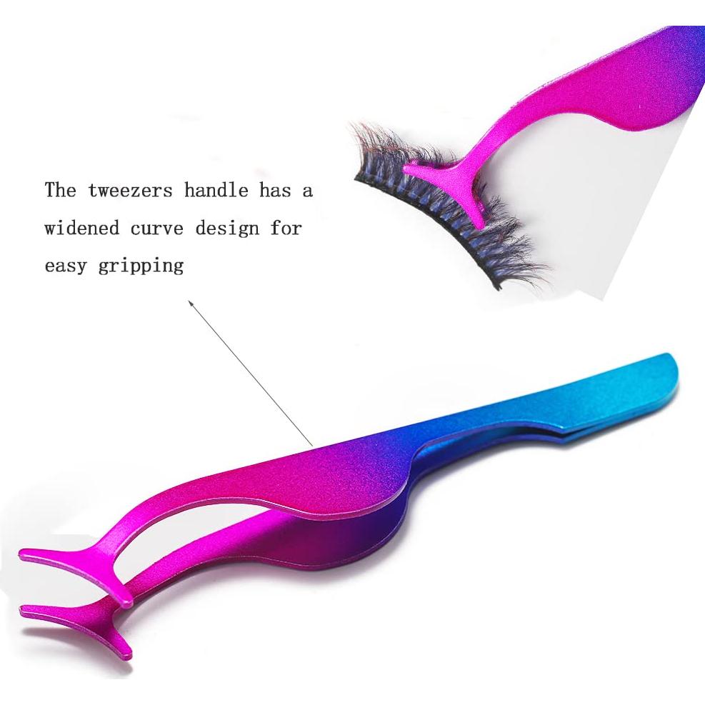 Pinzas para Pestañas Profesionales YiQiYi 3PCS Acero Inoxidable