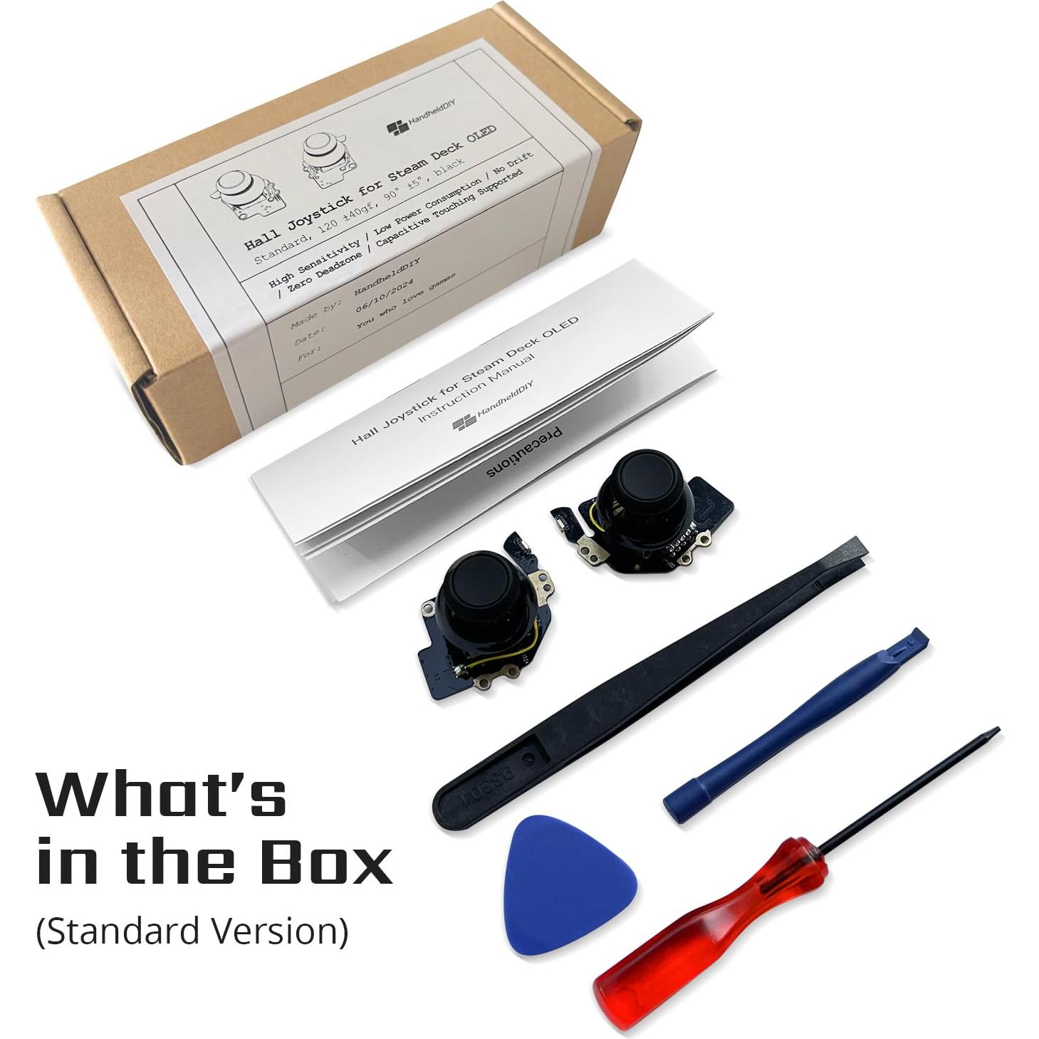 Joystick Hall HandheldDIY para Steam Deck OLED, Cero Deriva