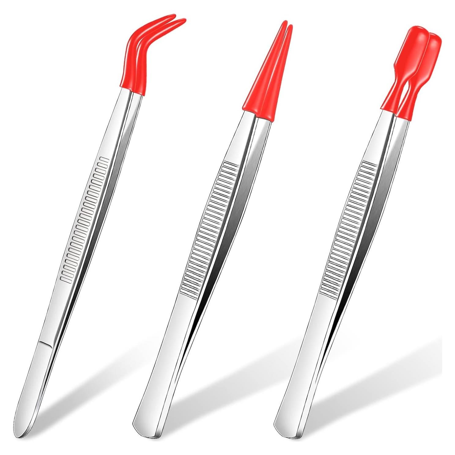 Juego de Pinzas con Puntas de Goma Honoson - 3 Piezas