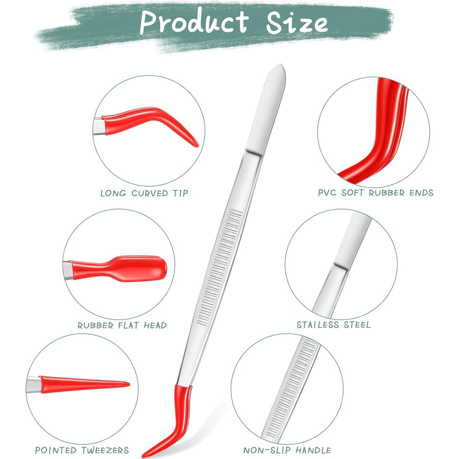 Juego de Pinzas con Puntas de Goma Honoson - 3 Piezas