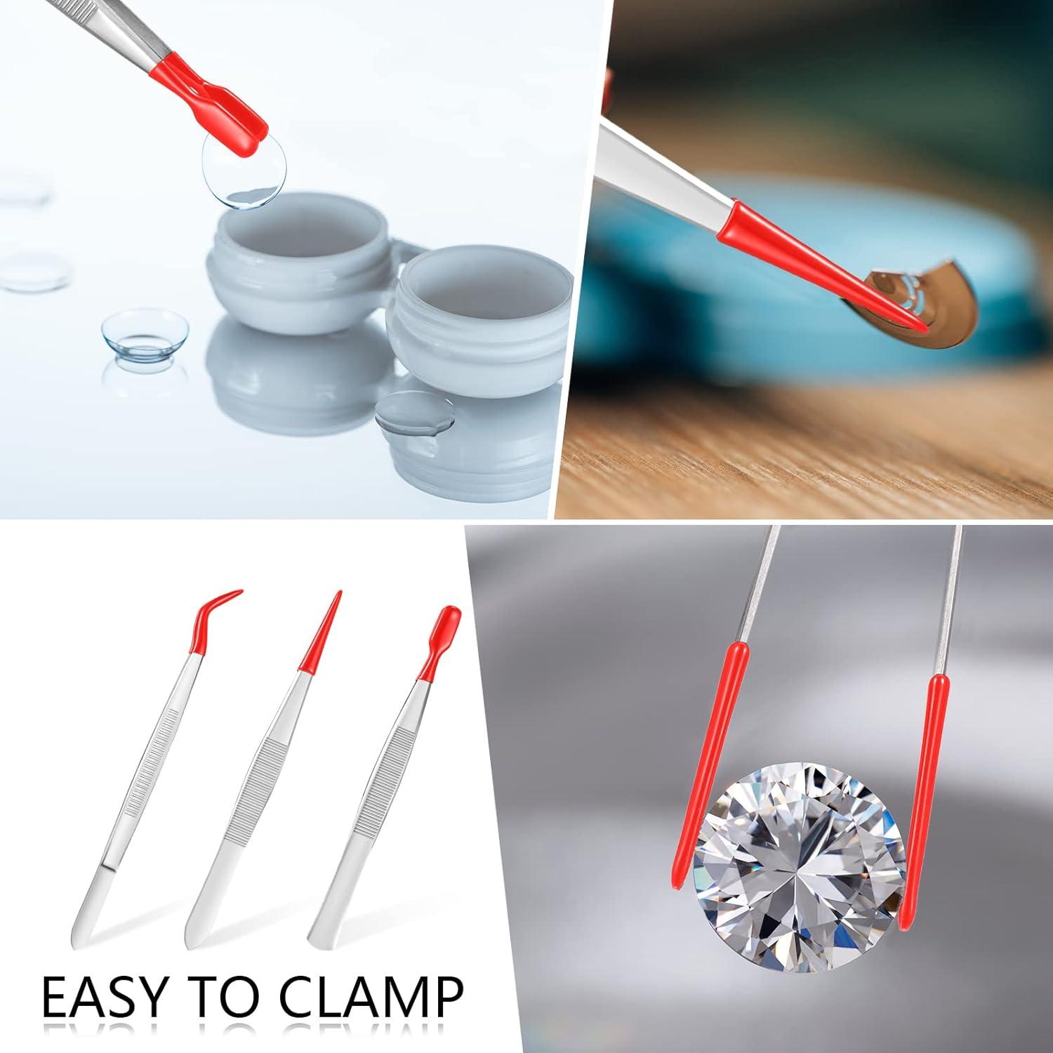 Juego de Pinzas con Puntas de Goma Honoson - 3 Piezas