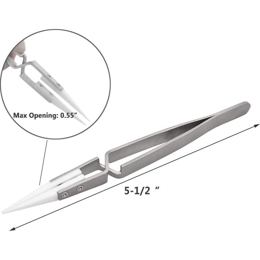 Juego de Pinzas Inversas YAKAMOZ de Cerámica 3 Piezas