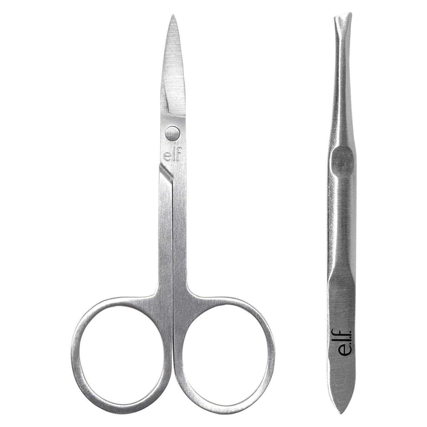 Kit de Cejas e.l.f. con Tijeras y Pinzas de Precisión