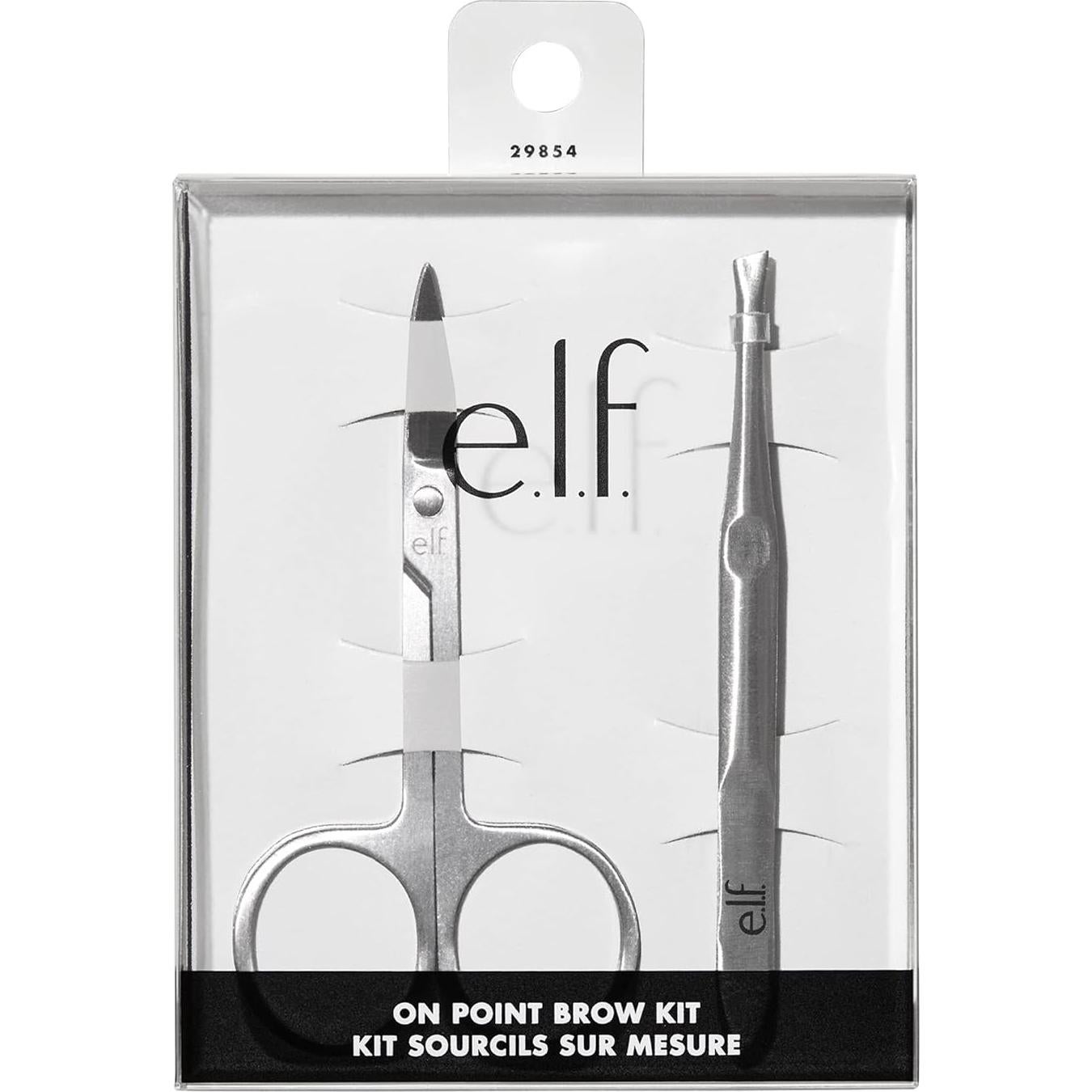 Kit de Cejas e.l.f. con Tijeras y Pinzas de Precisión