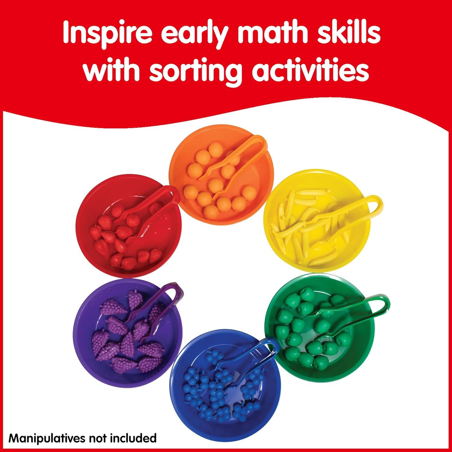 Set de Tazones de Clasificación y Pinzas EDX Education 12 Piezas