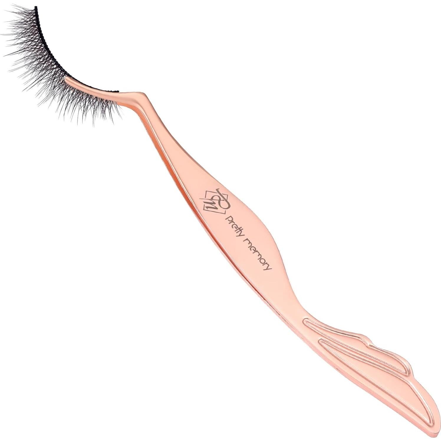 Herramienta Aplicadora de Pestañas Pretty Memory Acero Inoxidable Oro Rosa