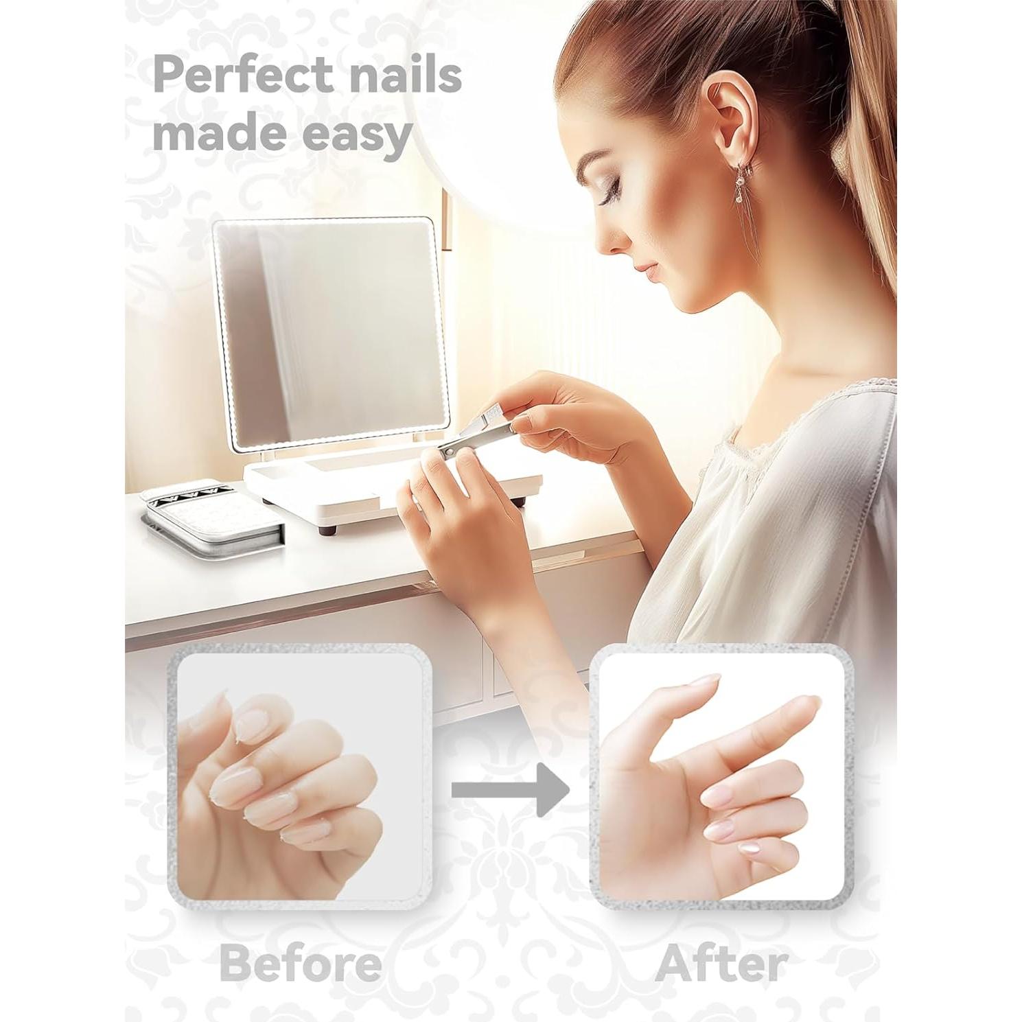 Kit de Cuidado de Uñas 12 en 1 Wesdut - Acero Inoxidable Profesional