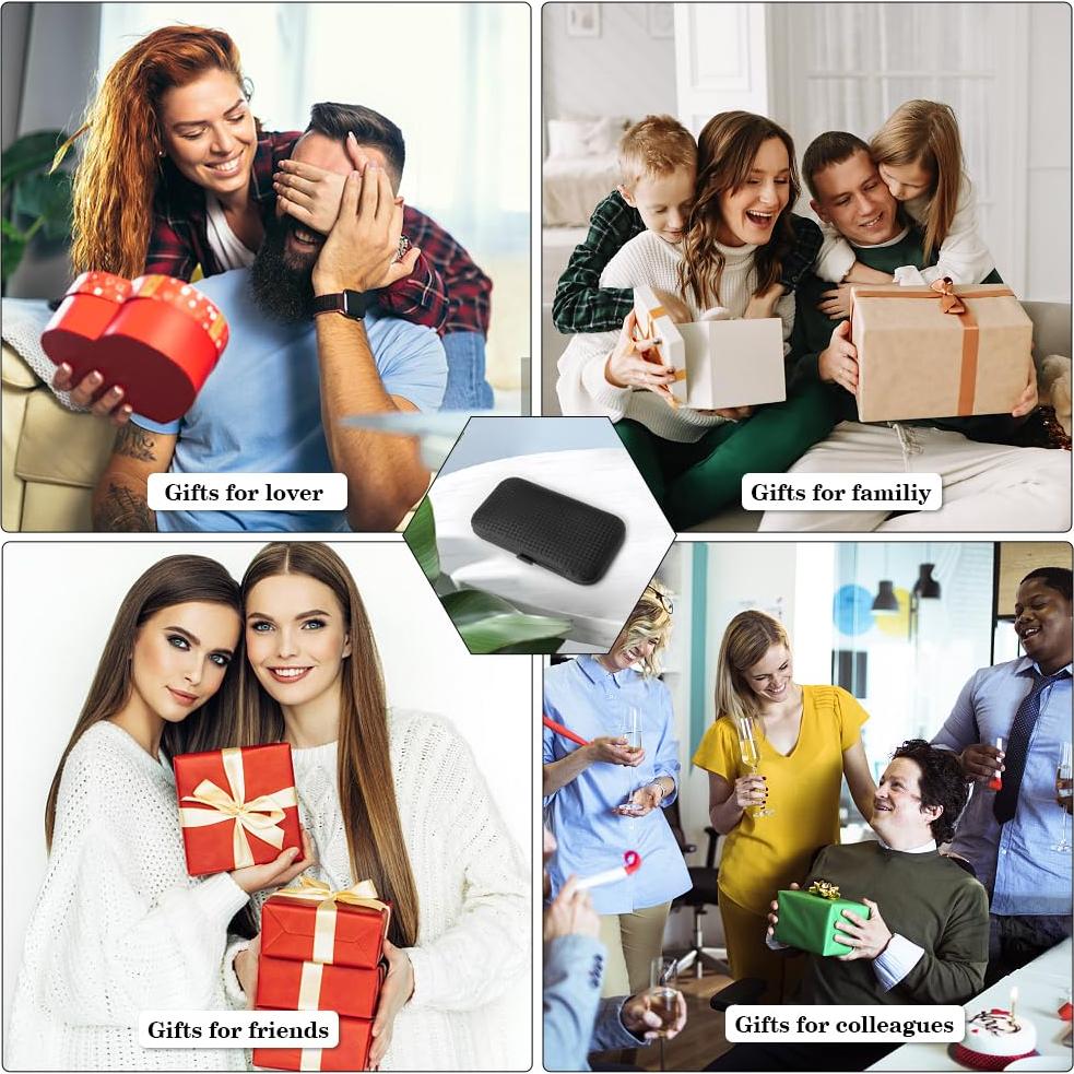 Juego de Manicura 8 en 1 MDOZQ Negro con Estuche de Cuero