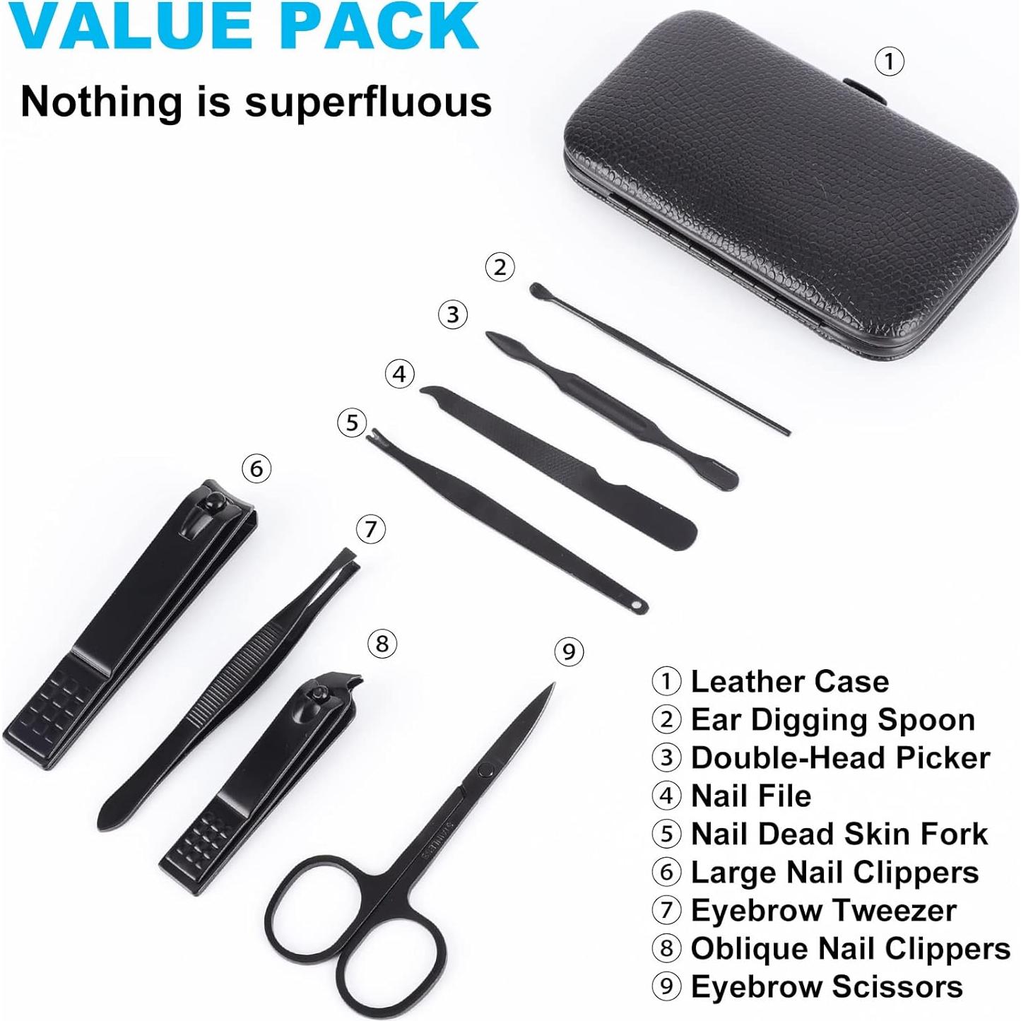 Set de Manicura 8 Piezas ONEHERE - Cortauñas y Herramientas