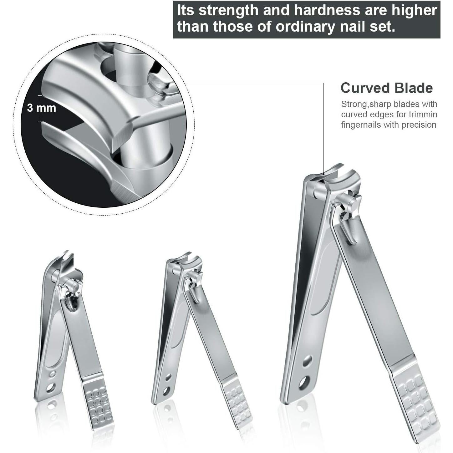 Kit de Manicura Profesional Keiby Citom 12 Piezas Acero Inoxidable