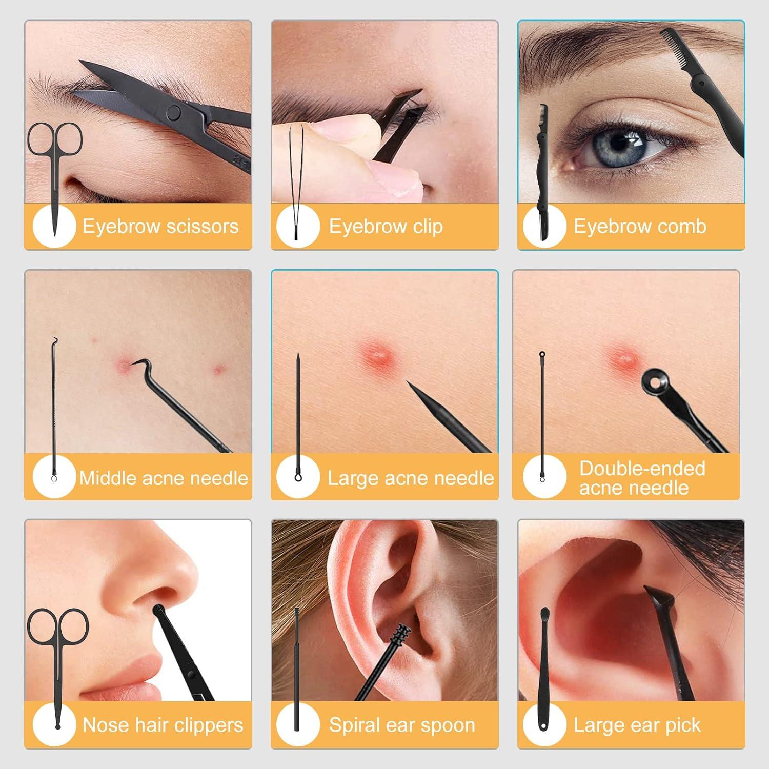 Kit de Manicura y Pedicura QLNE 25 Piezas Acero Inoxidable