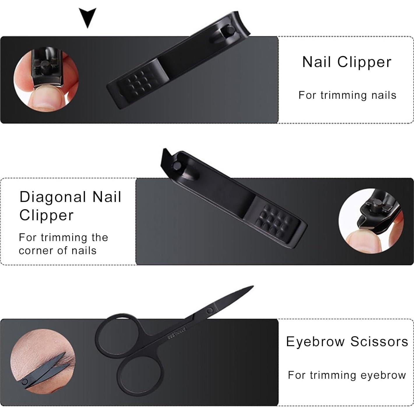 Set de Manicura Profesional 10 Piezas Moreplus con Estuche