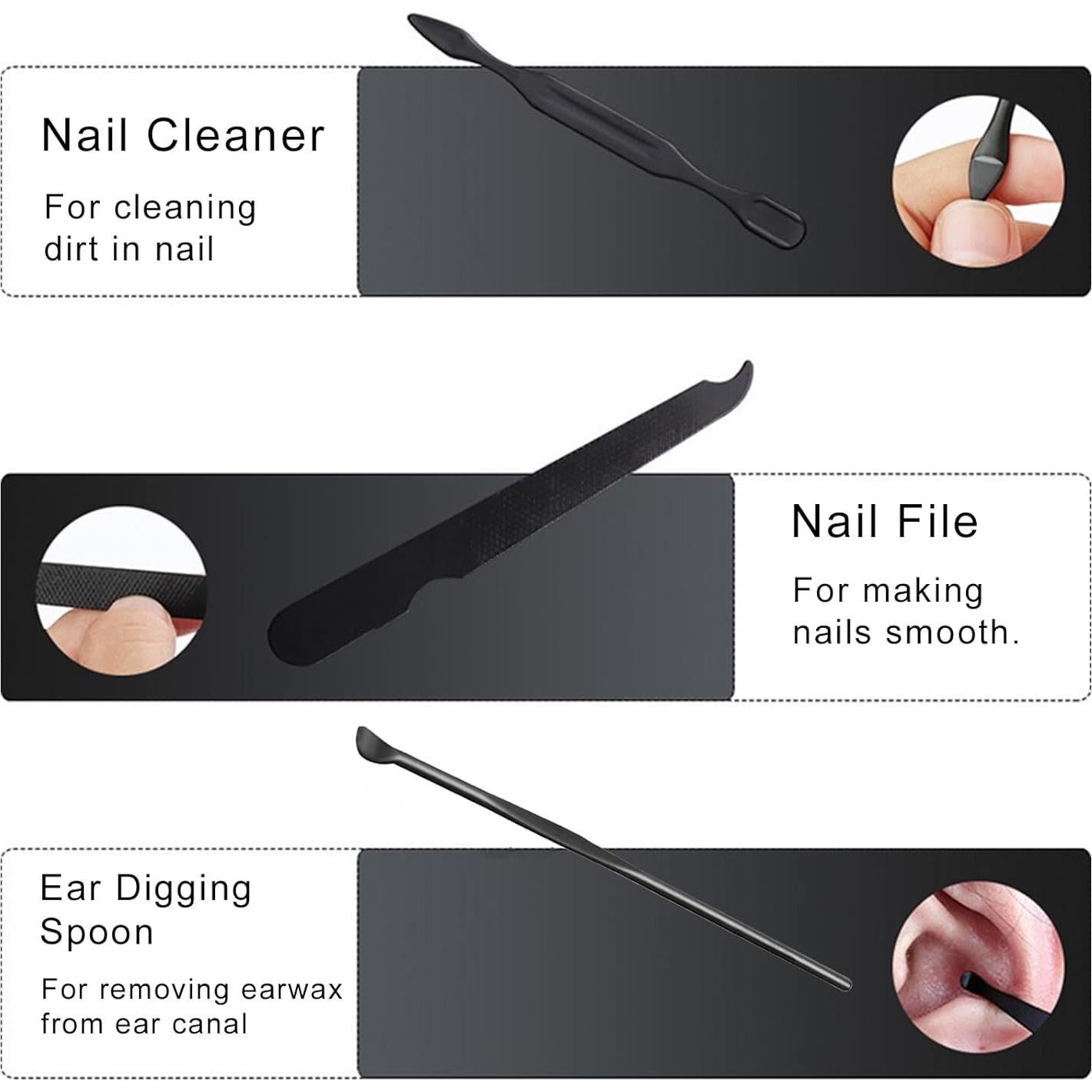 Set de Manicura Profesional 10 Piezas Moreplus con Estuche