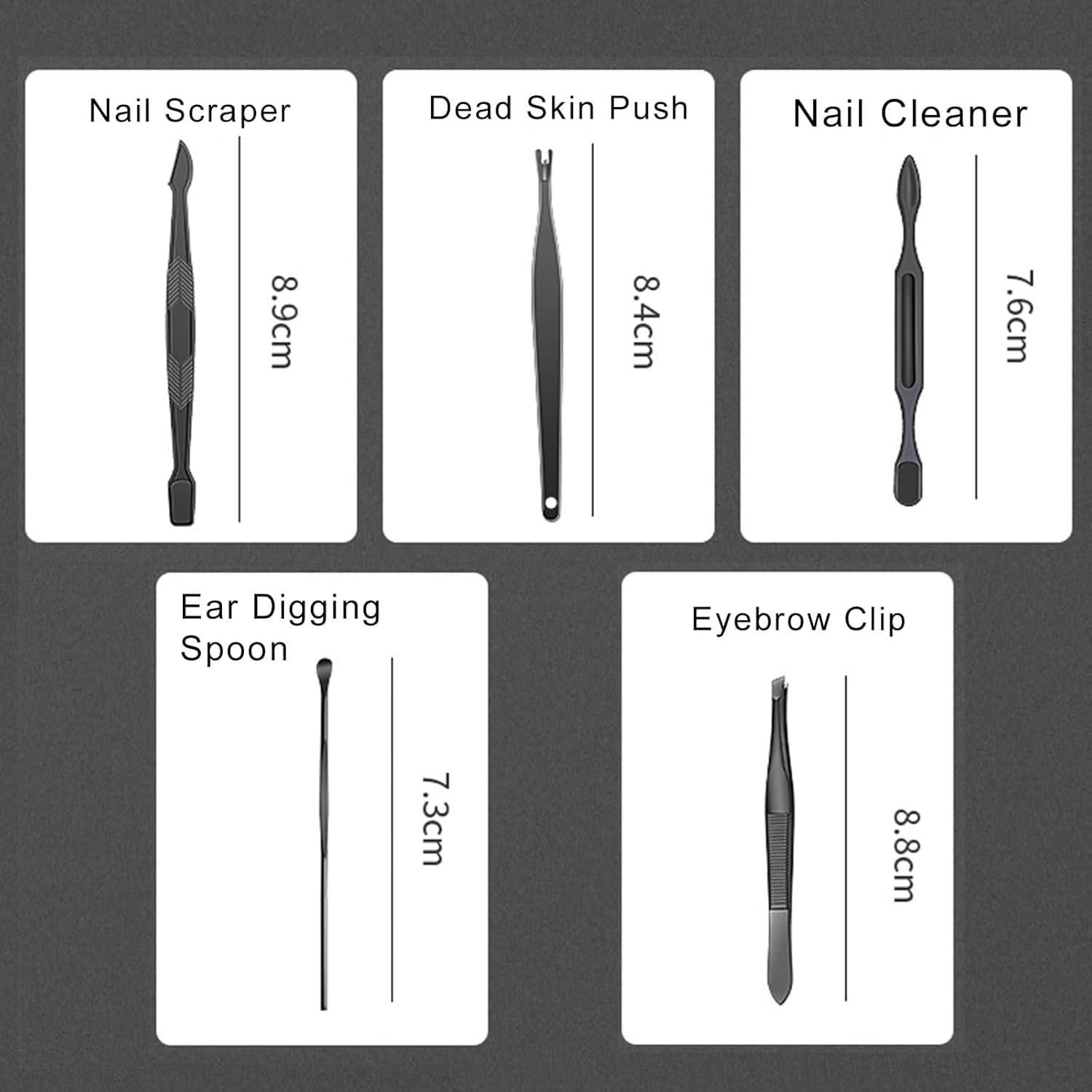 Set de Manicura Profesional 10 Piezas Moreplus con Estuche