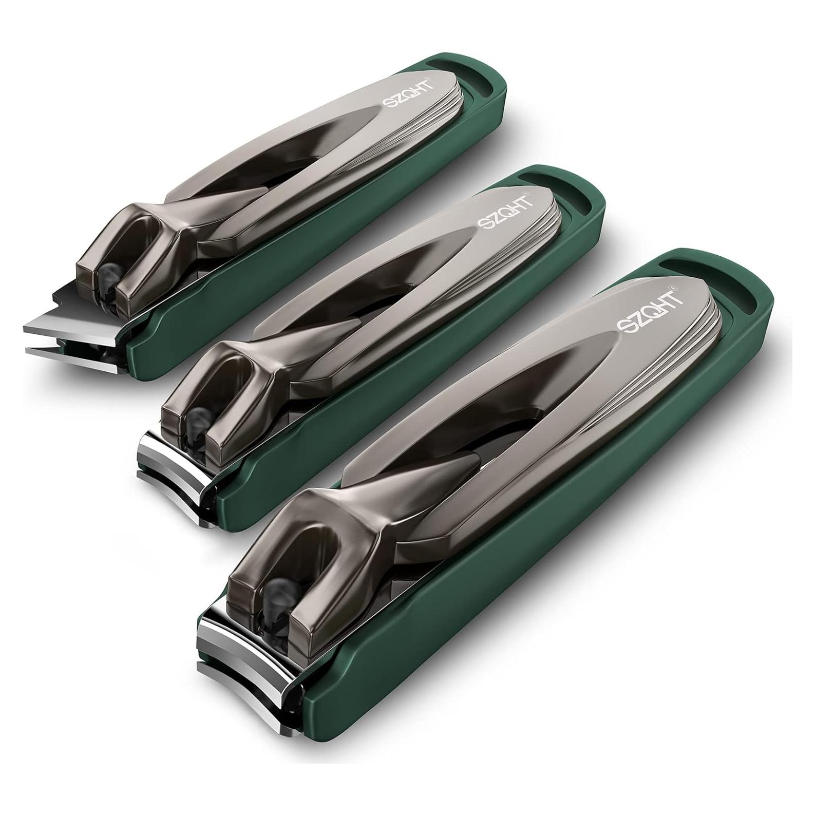 Juego de Cortauñas LY - 3 Piezas Acero Inoxidable Afilado