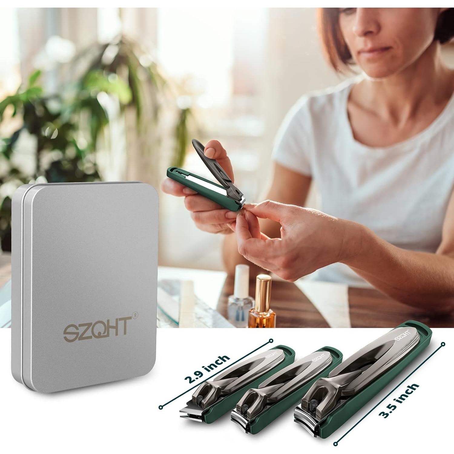 Juego de Cortauñas LY - 3 Piezas Acero Inoxidable Afilado