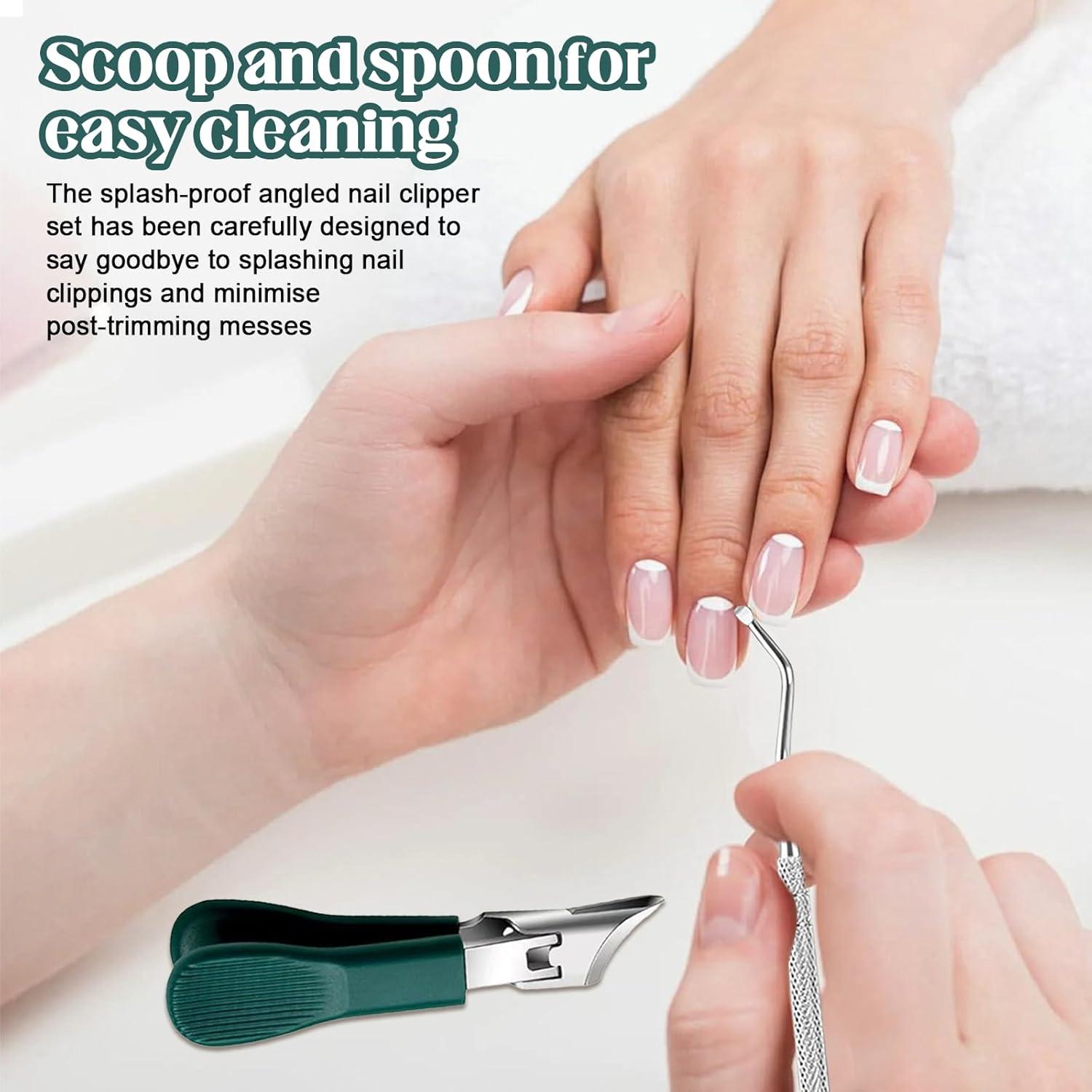 Juego de cortaúñas Wshxjzyay 3 piezas con diseño ergonómico