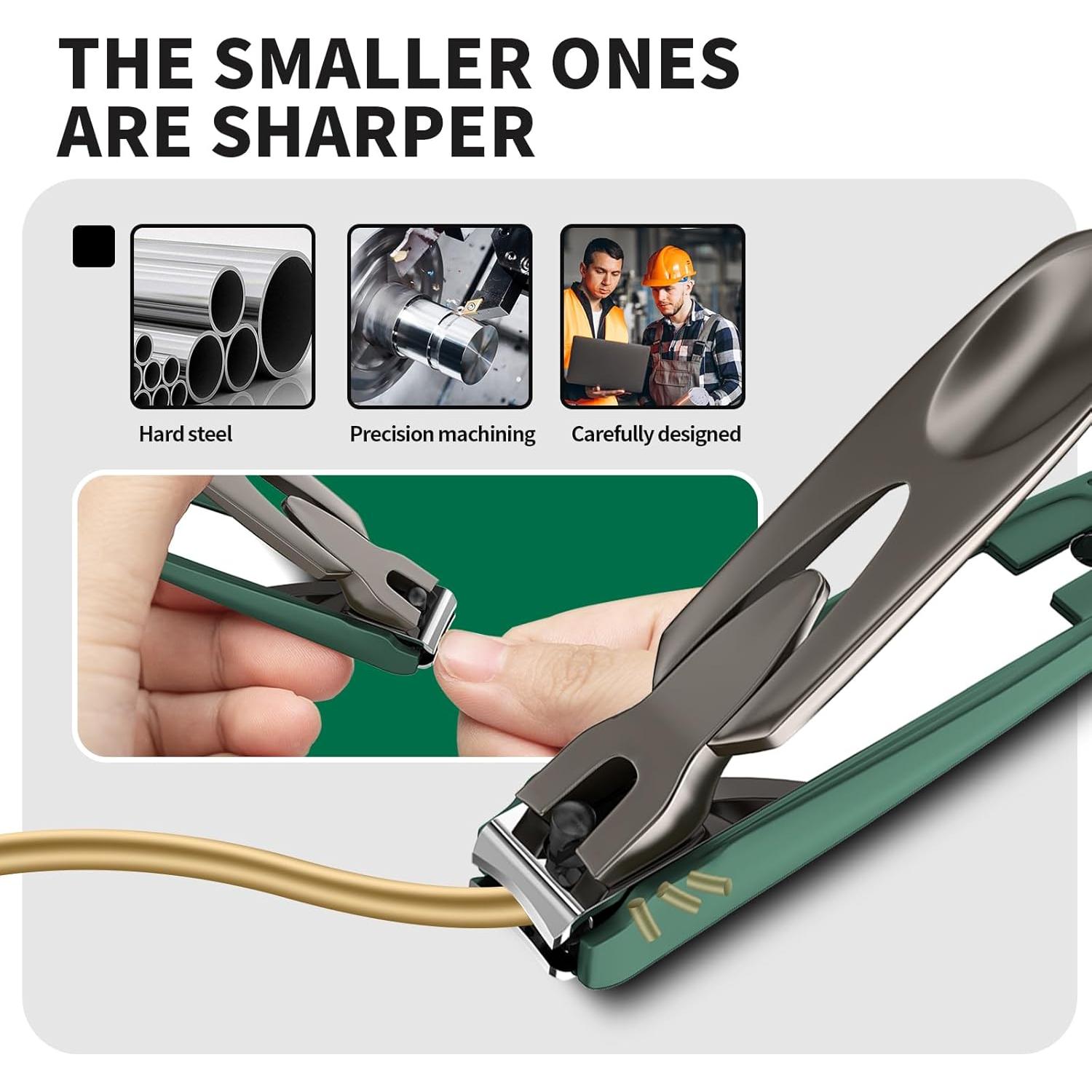 Cortauñas VANWIN 2-pack Grande y Pequeño con Recolector