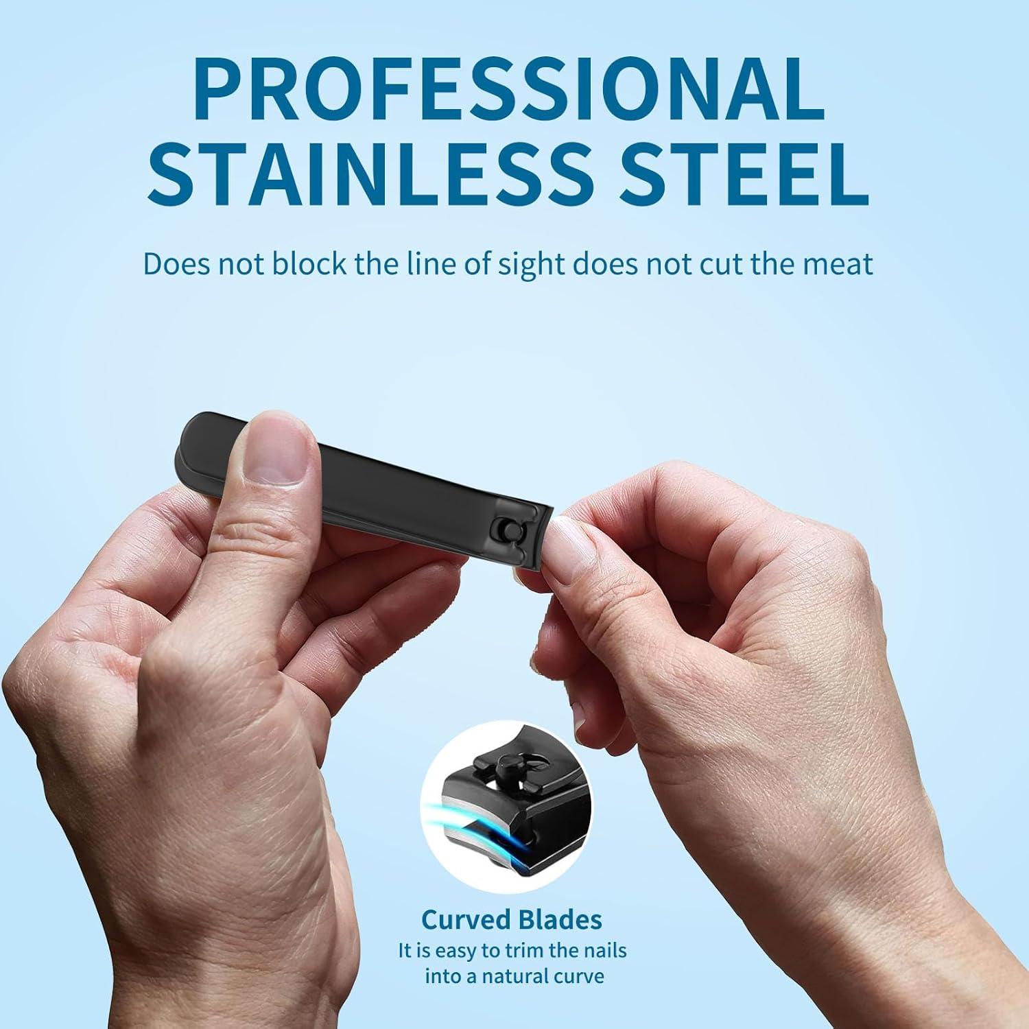 Kit de Cuidado de Uñas para Hombres OFIDUS 8 Piezas Acero Inoxidable