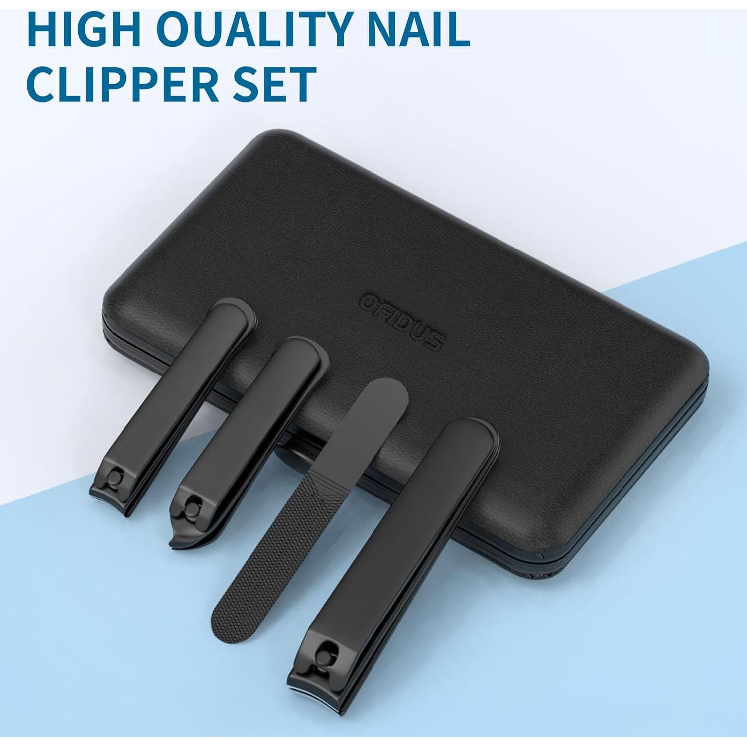 Kit de Cuidado de Uñas para Hombres OFIDUS 8 Piezas Acero Inoxidable