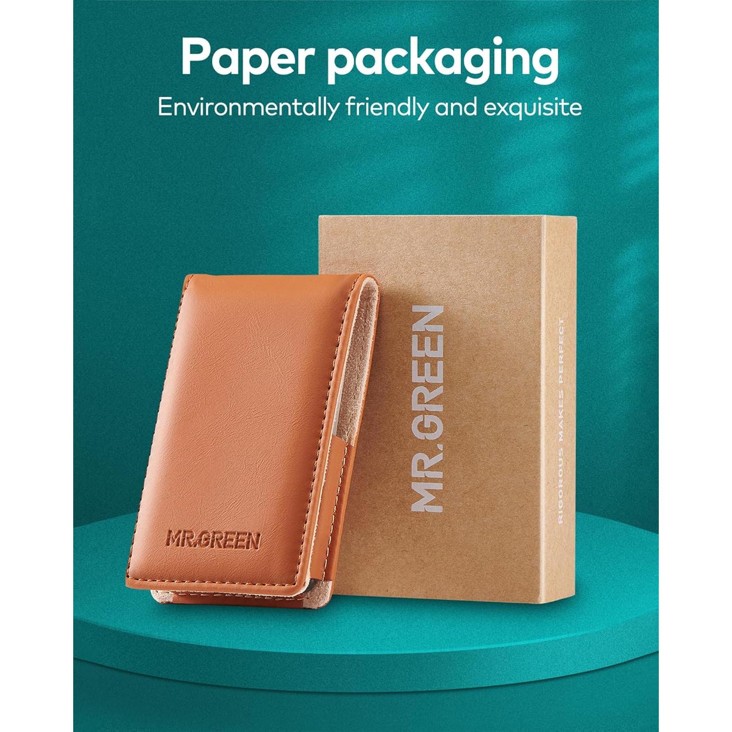 Set de Cortauñas MR.GREEN 3 Piezas Acero Inoxidable con Estuche