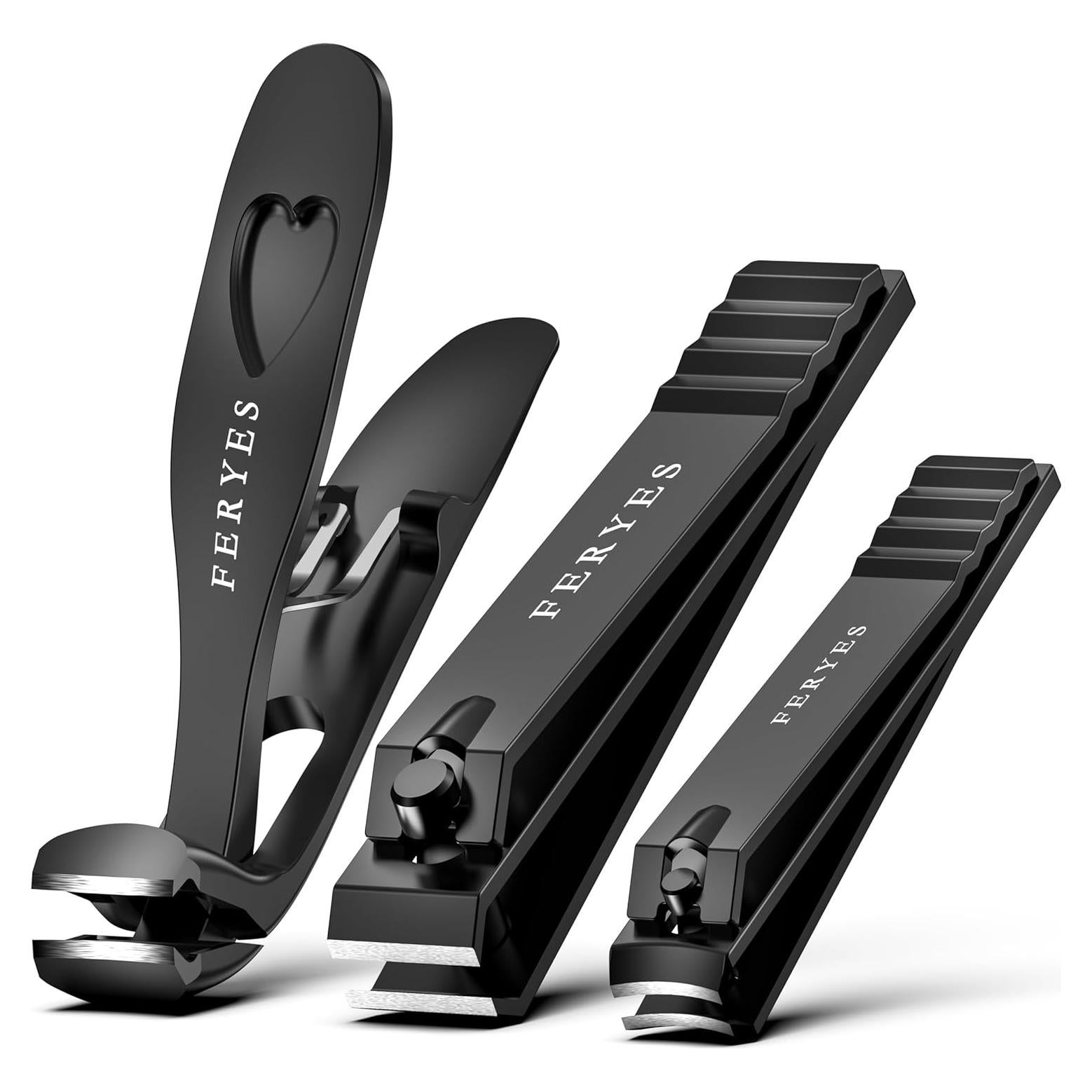 Set de Cortauñas FERYES 3 Piezas para Uñas Gruesas y Difíciles