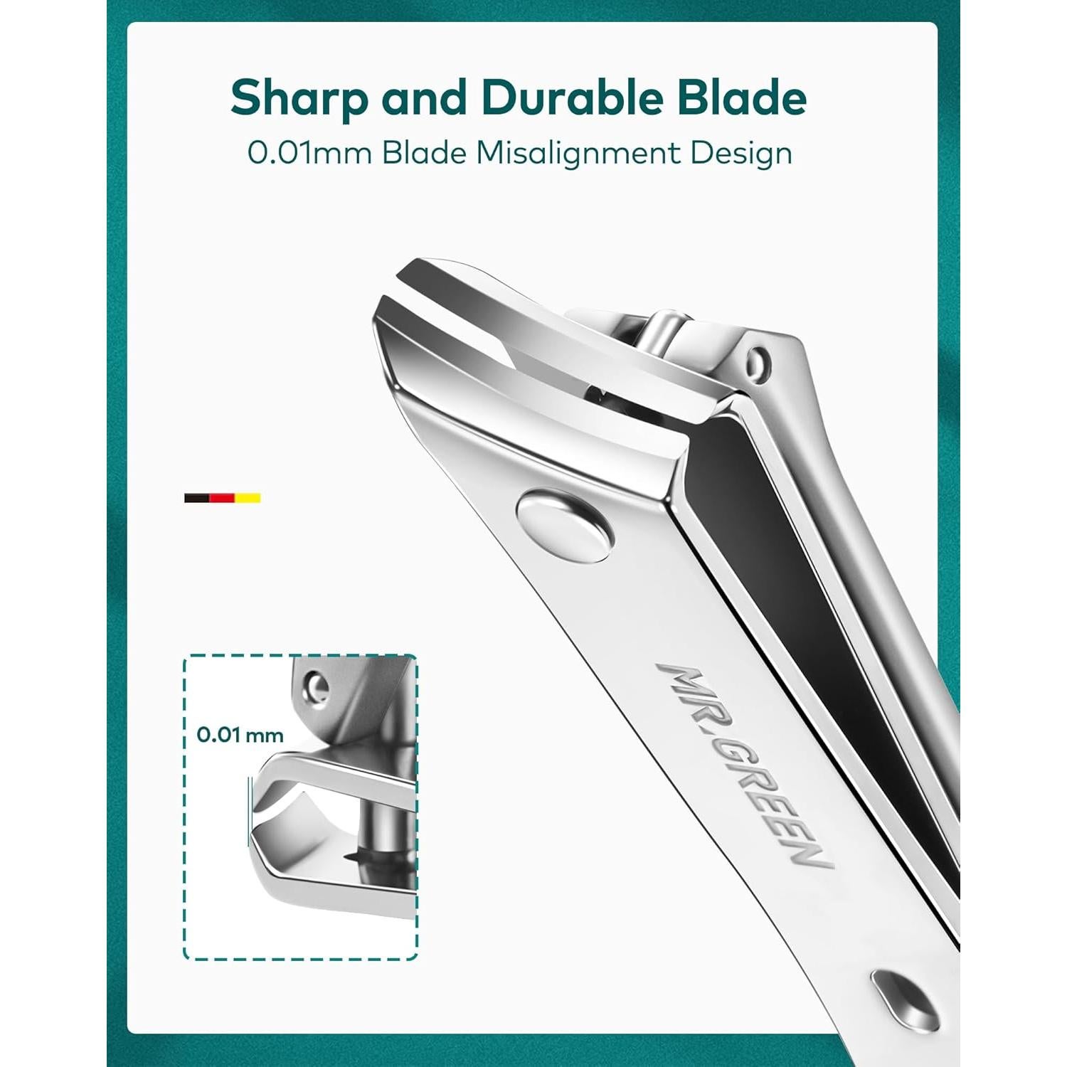 Kit de Manicura 10 en 1 MR.GREEN Acero Inoxidable Portátil