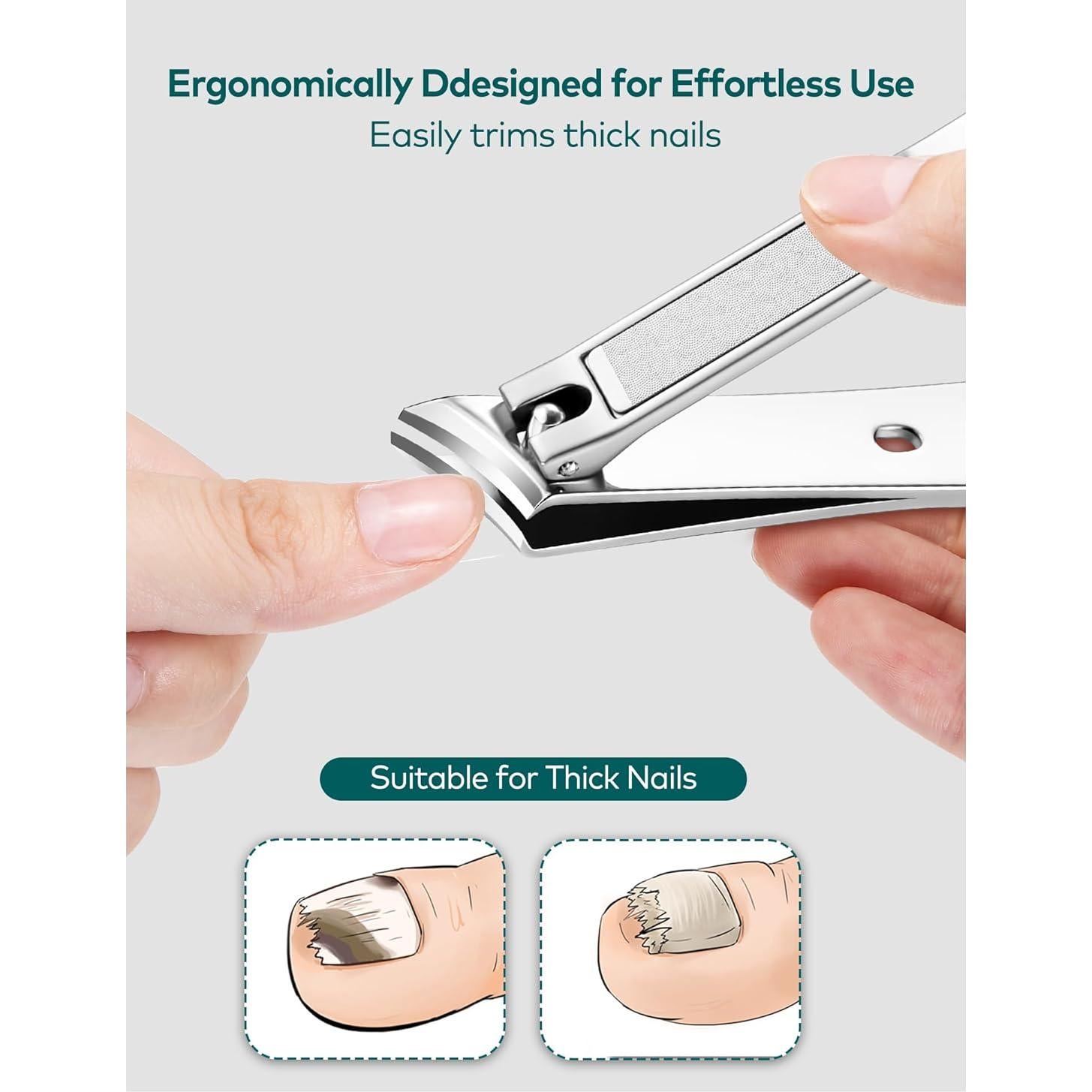 Kit de Manicura 10 en 1 MR.GREEN Acero Inoxidable Portátil