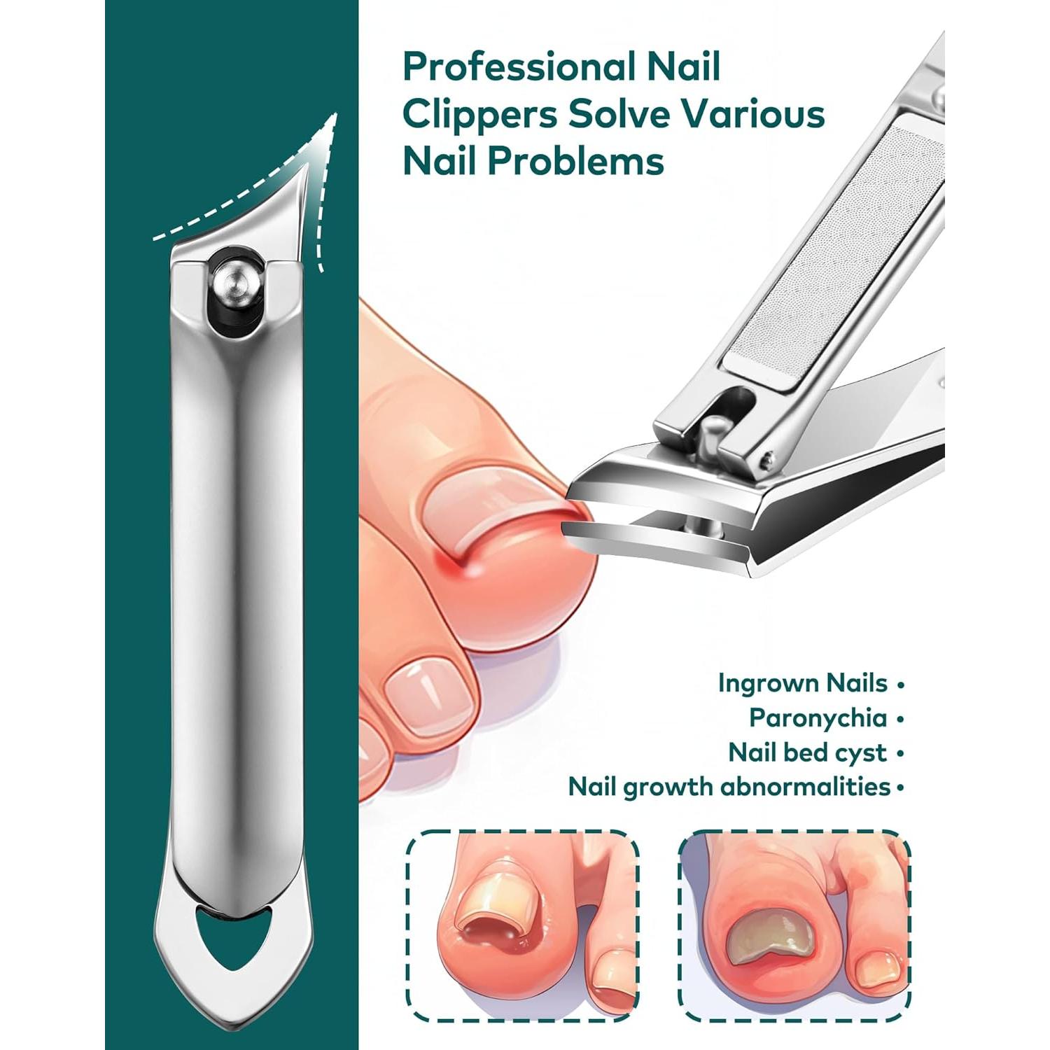 Kit de Manicura 10 en 1 MR.GREEN Acero Inoxidable Portátil