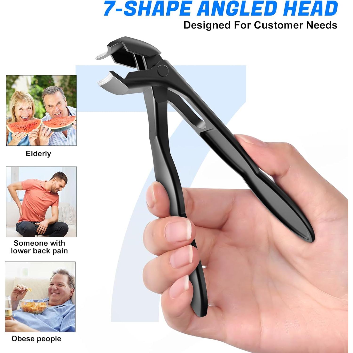 Cortauñas Angulados GJNL 2025 para Uñas Gruesas y Encarnadas