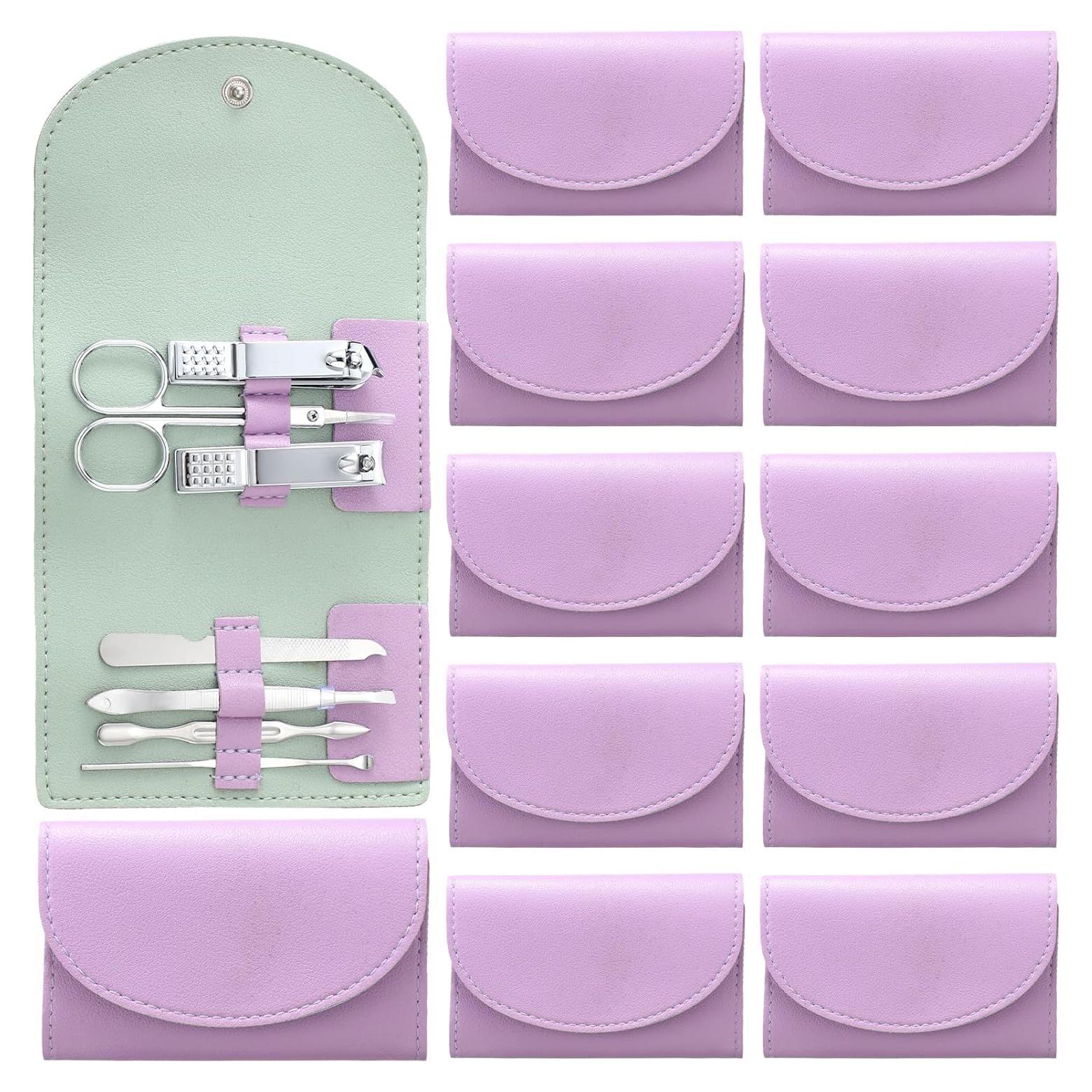 Set de Manicura 12 Piezas Lanties Acero Inoxidable Portátil